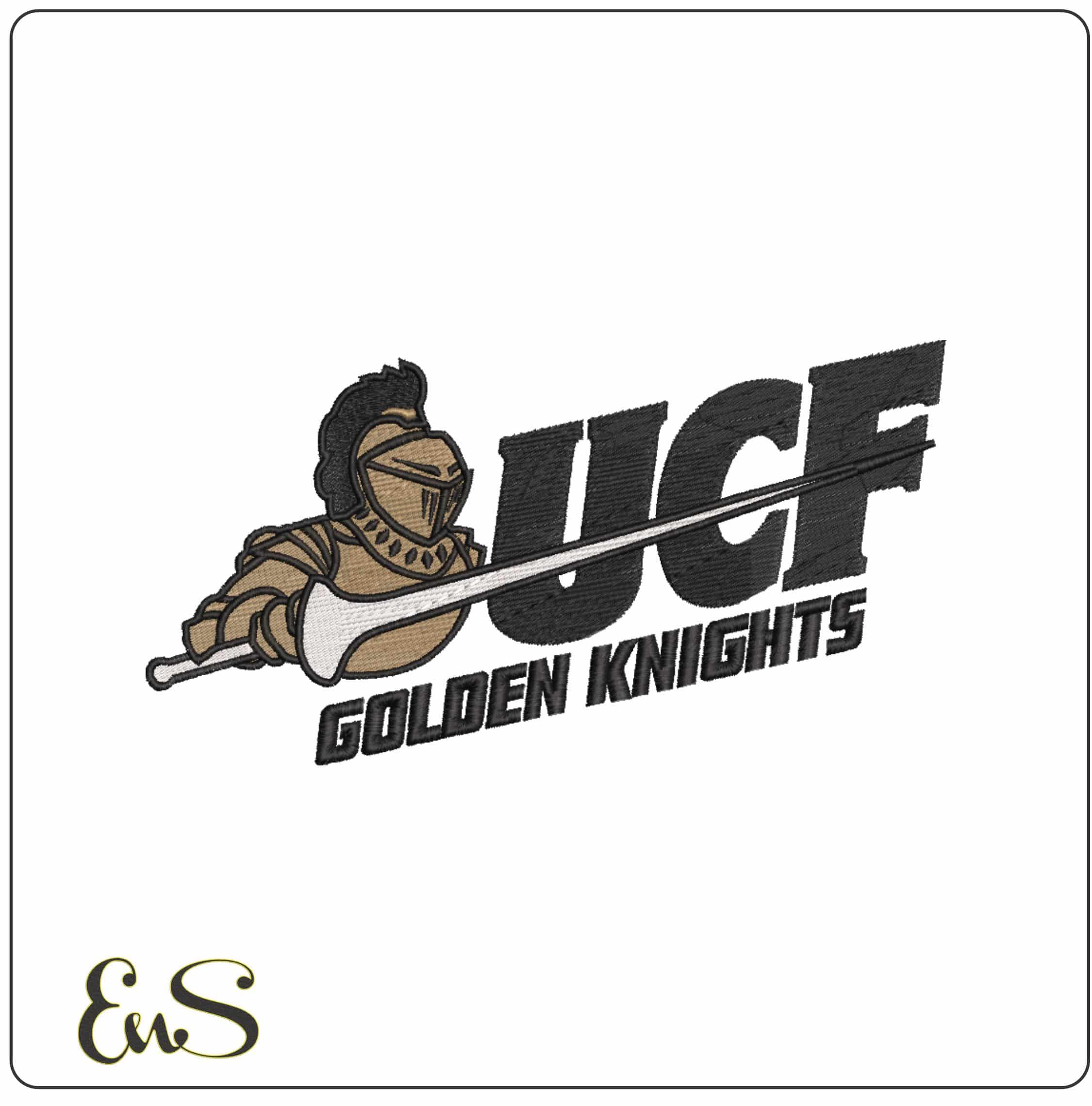 Central Florida Knights 1993 to 2007 University - Elegant embroidery design file-instant download