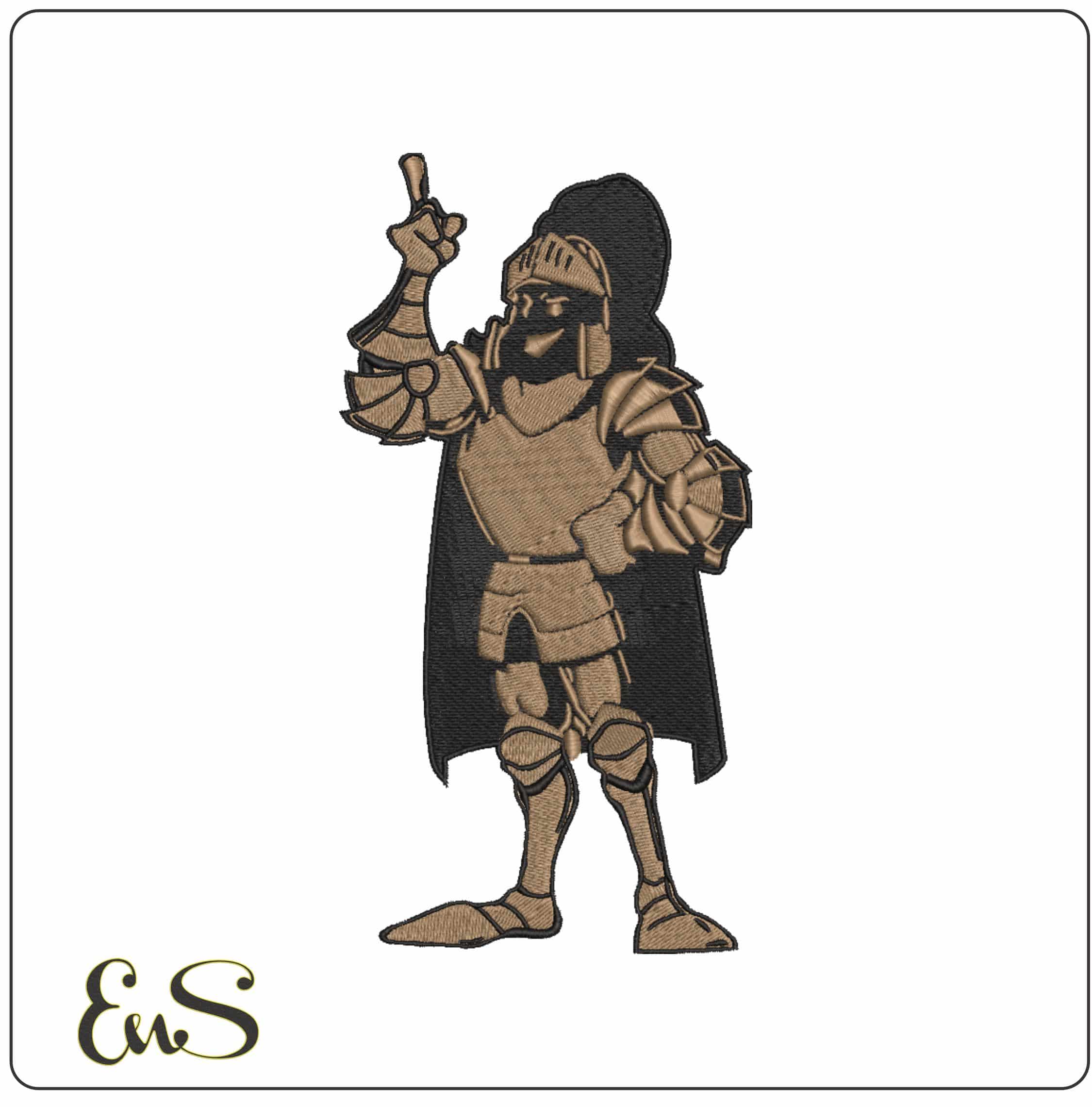 Central Florida Knights Knightro Mascot University - Elegant embroidery design file-instant download