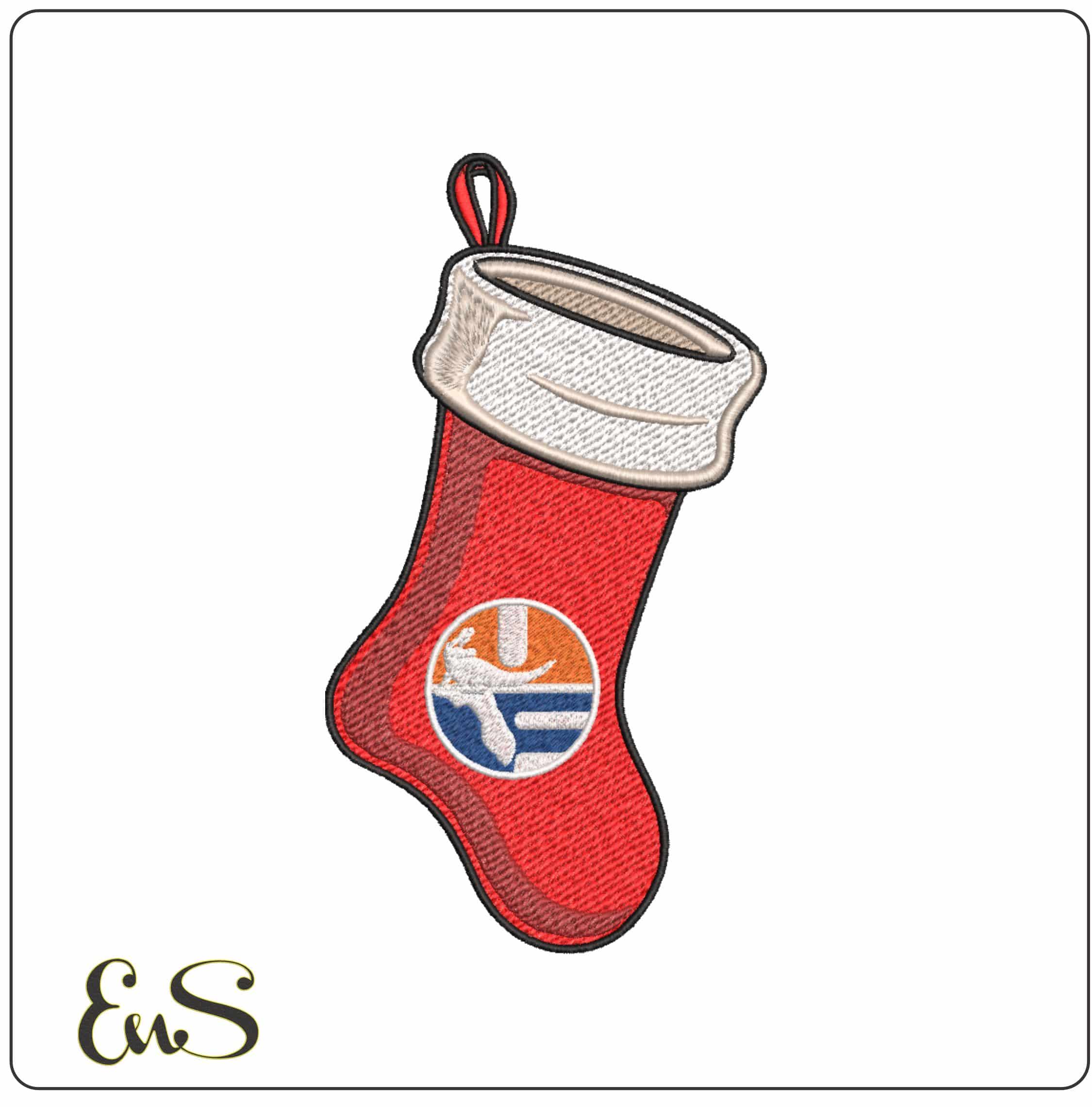 Christmas Sock Florida Gators 1979 1994 University    - Elegant embroidery design file-instant download