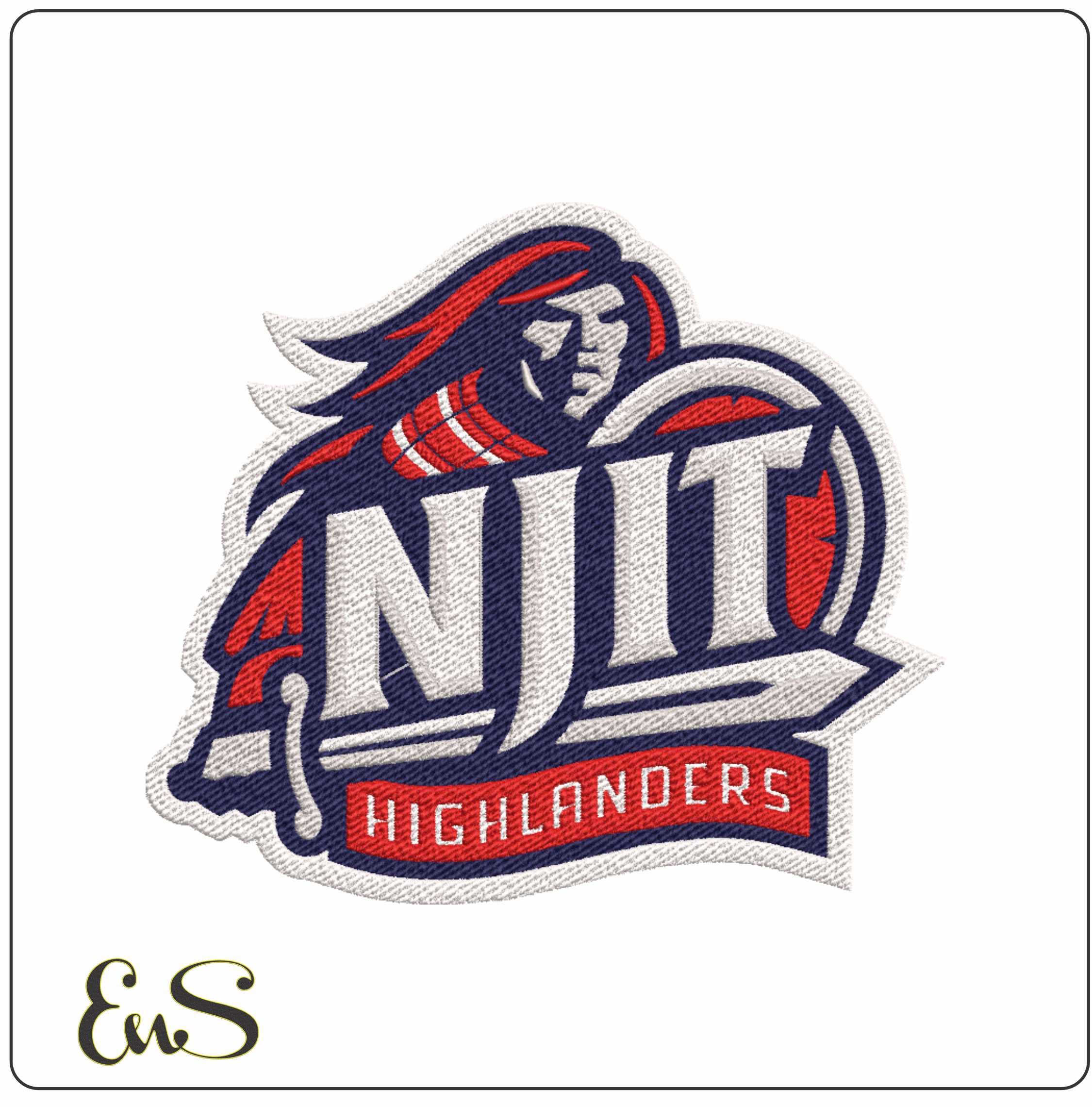 NJIT Highlanders men's basketball embroidery design -NJIT Highlanders men's basketball embroidery machine pattern embroidery file - instant download
