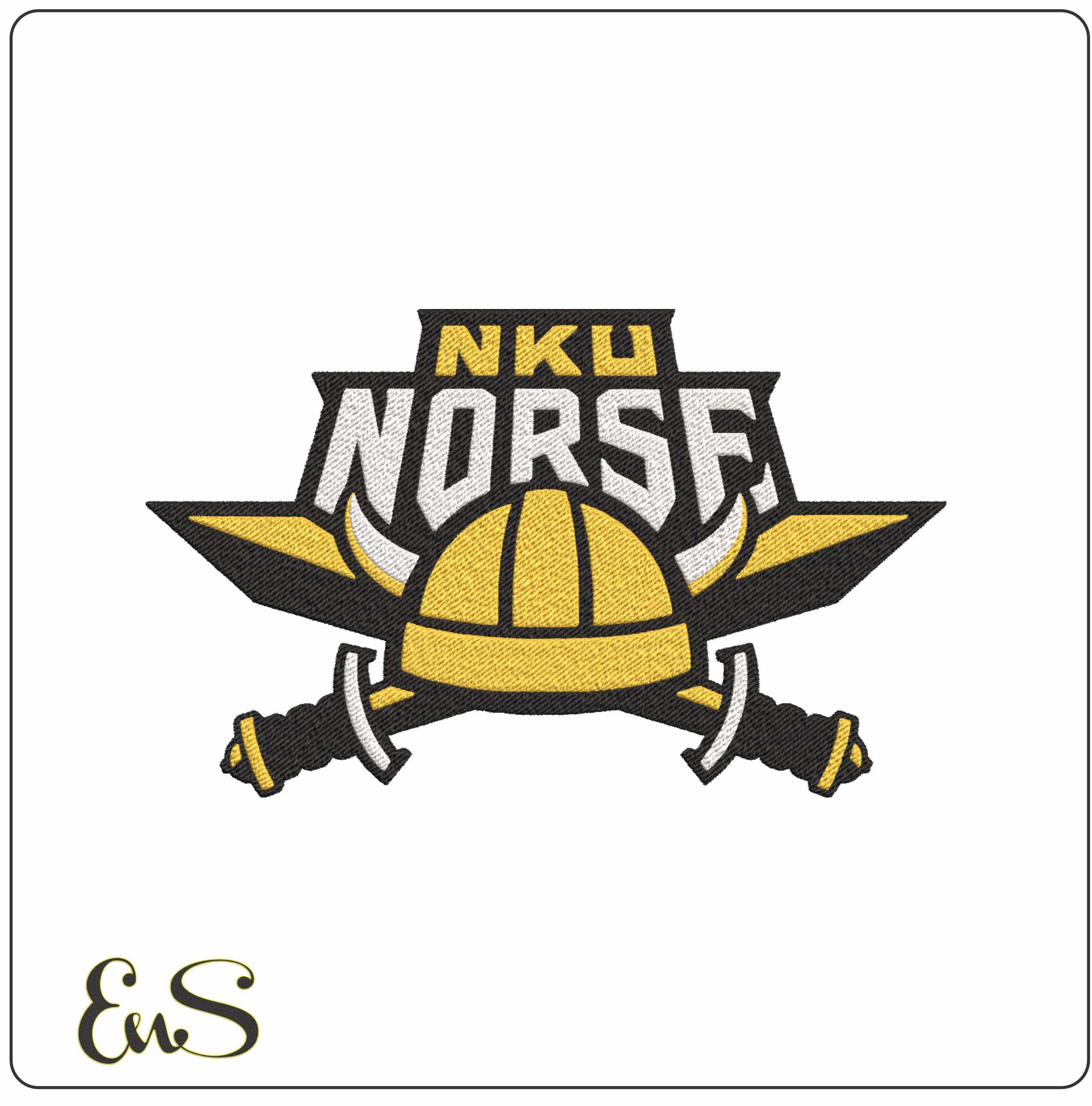 Northern Kentucky Norse men's basketball embroidery design -Northern Kentucky University  men's basketball League  embroidery machine pattern embroidery file - instant download