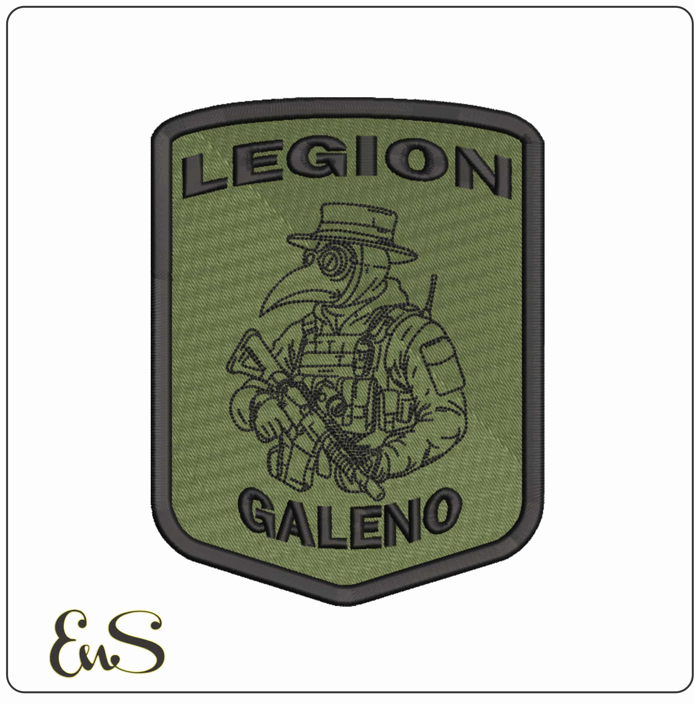 LEGION GALENO Patch - Elegant embroidery design file-instant download