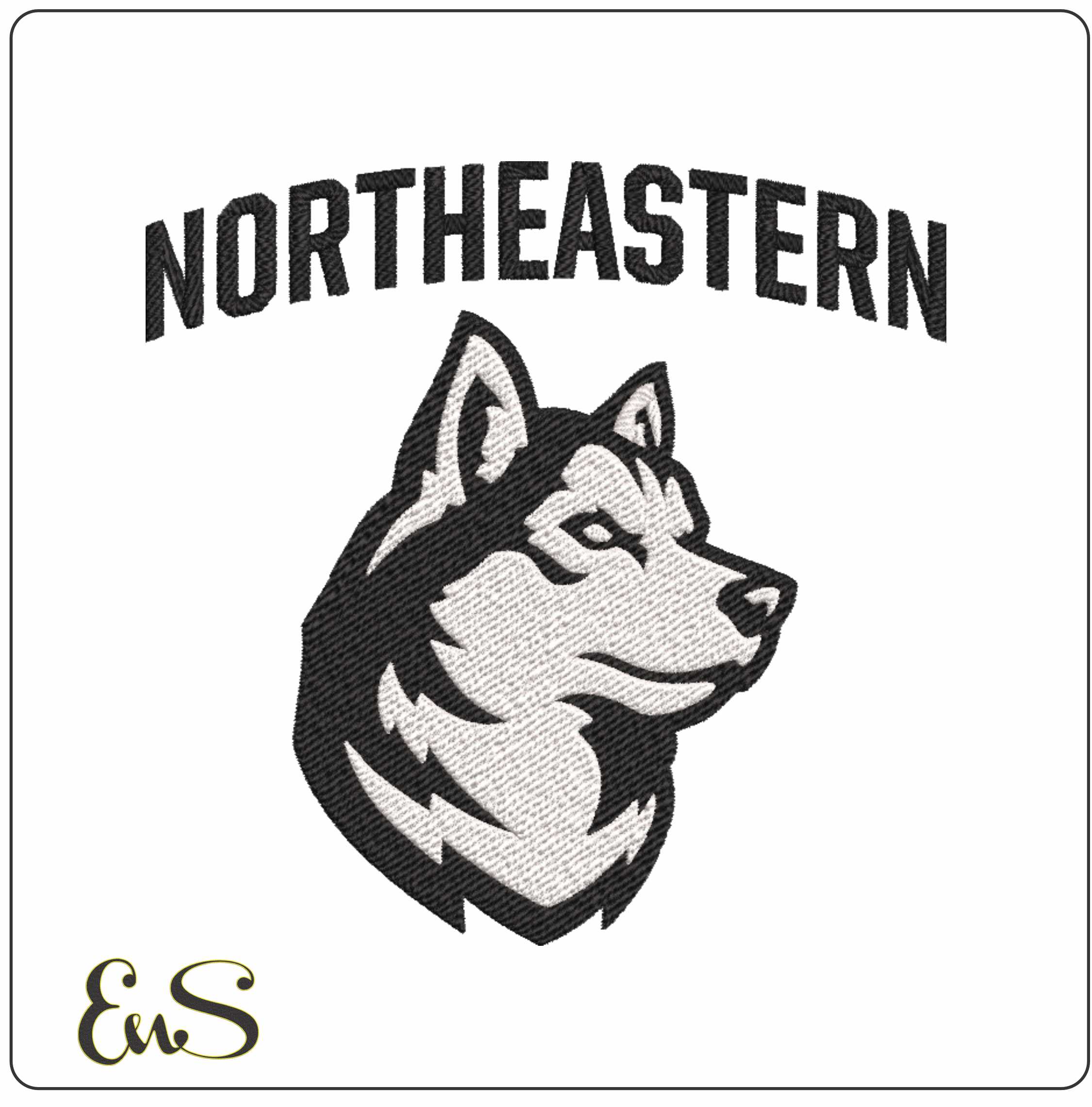 Northeastern Huskies University embroidery design -Northeastern University, Boston, men's Basketball embroidery machine pattern embroidery file - instant download
