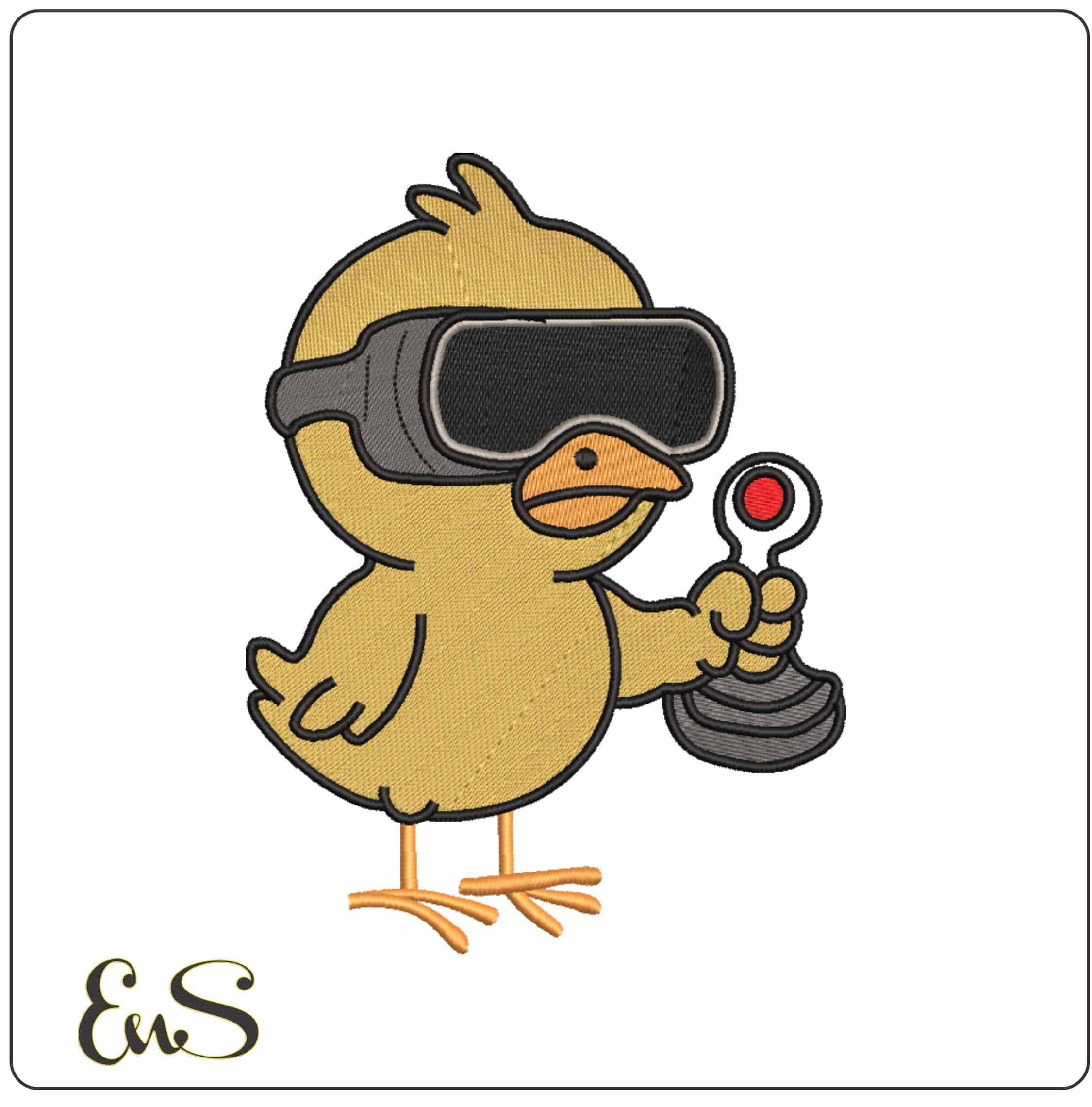Navy Aviation School Duck - Elegant embroidery design file-instant download