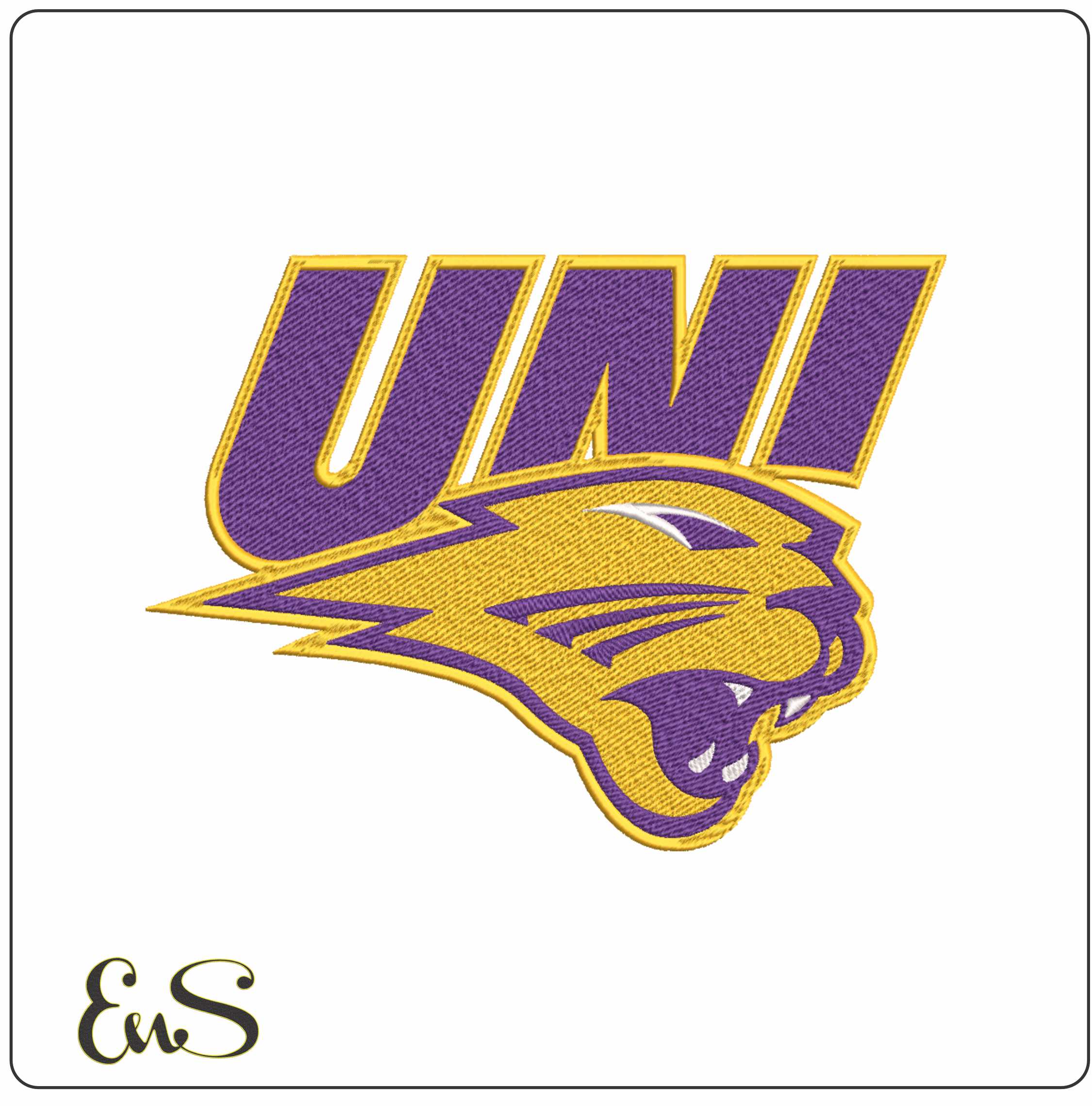 Northern Lowa Panthers University embroidery design -Northern lowa University NCAA men's Football embroidery machine pattern embroidery file - instant download