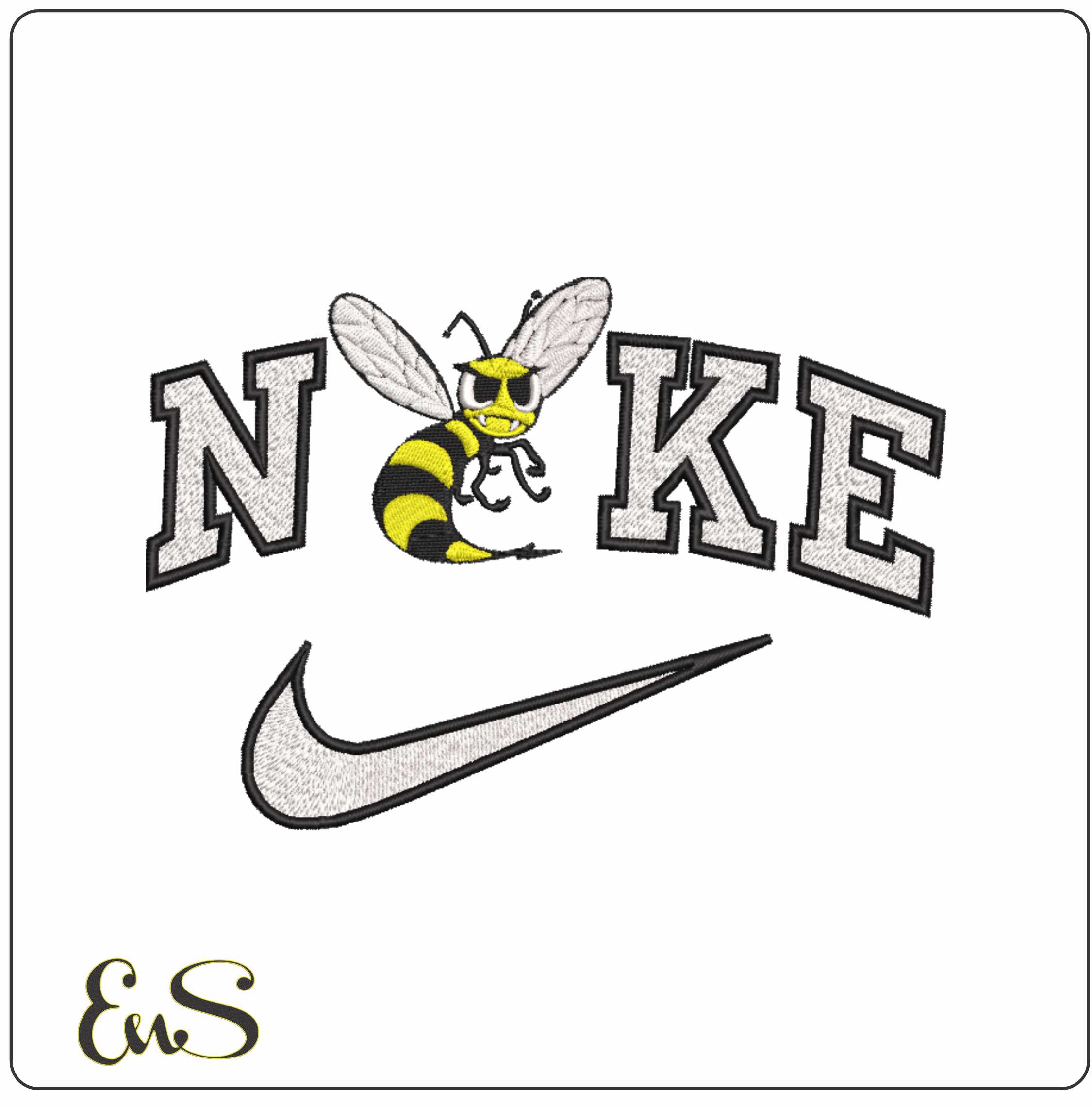Nike Alabama State Hornets 1972 to 1984 University - Elegant embroidery design file-instant download