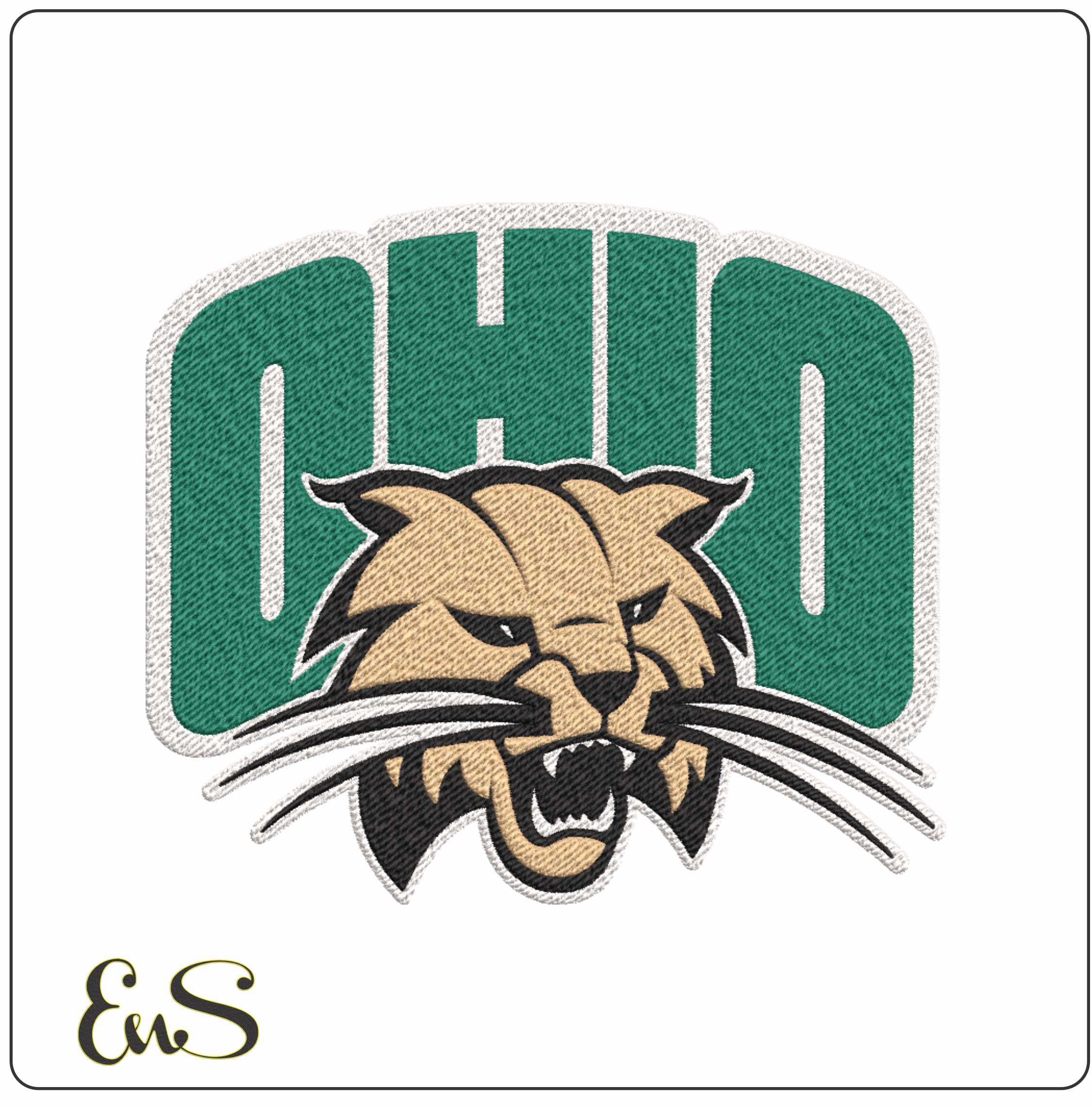 Ohio Bobcats University embroidery design -Ohio Bobcats University, men's football embroidery machine pattern embroidery file - instant download
