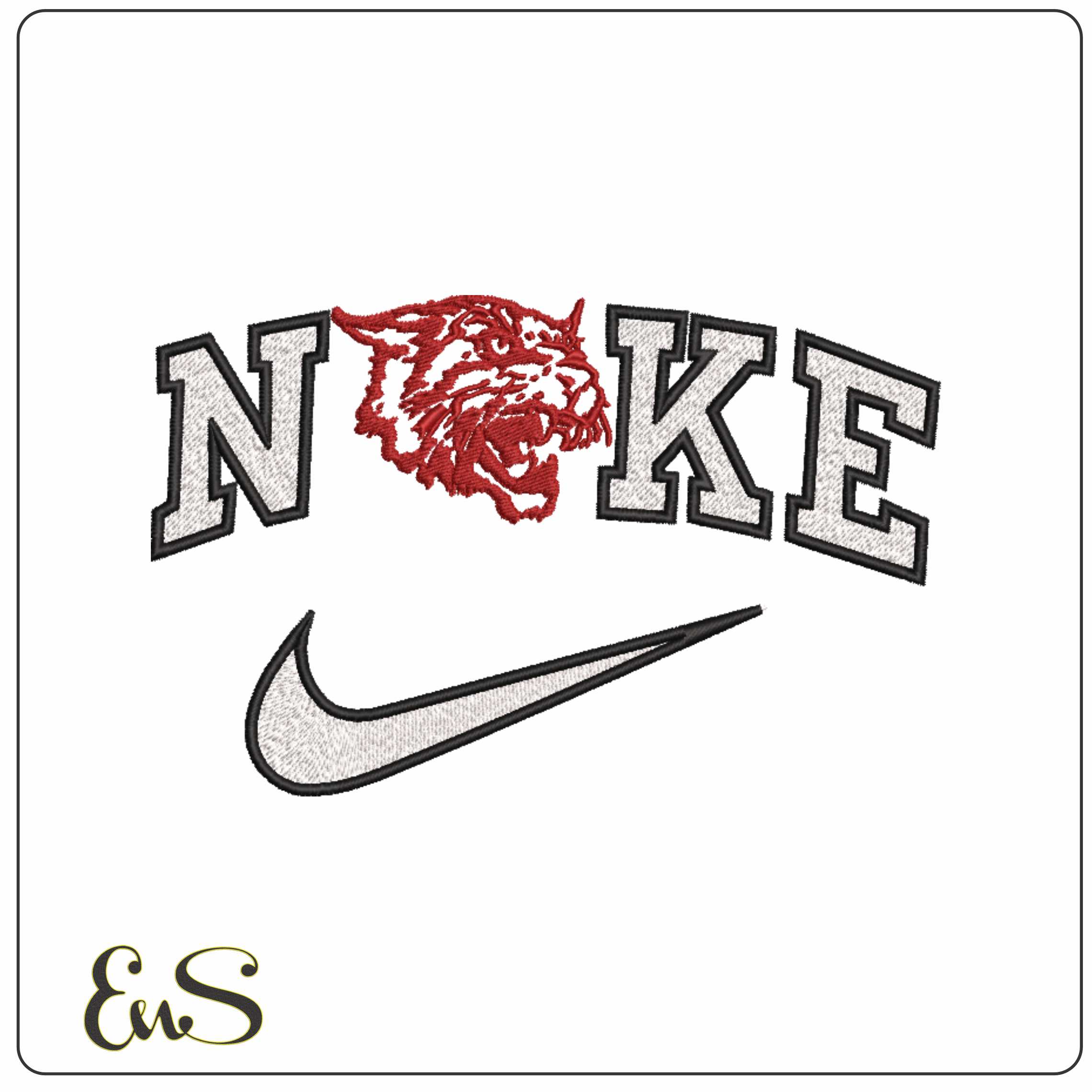 Nike Bethune Cookman Wildcats 2000 to 2015 University - Elegant embroidery design file-instant download