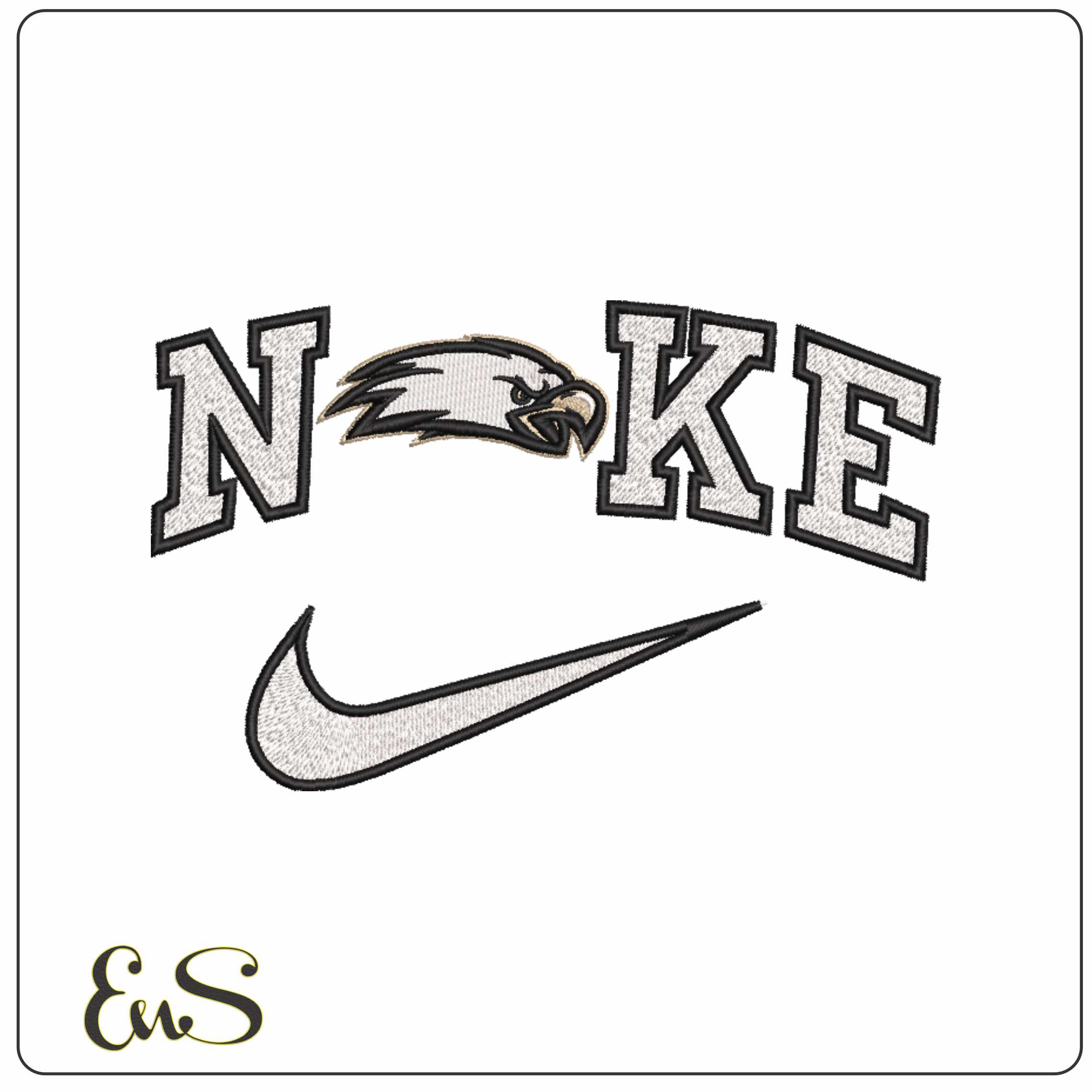 Nike Boston College Eagles Alternative Boston College - Elegant embroidery design file-instant download