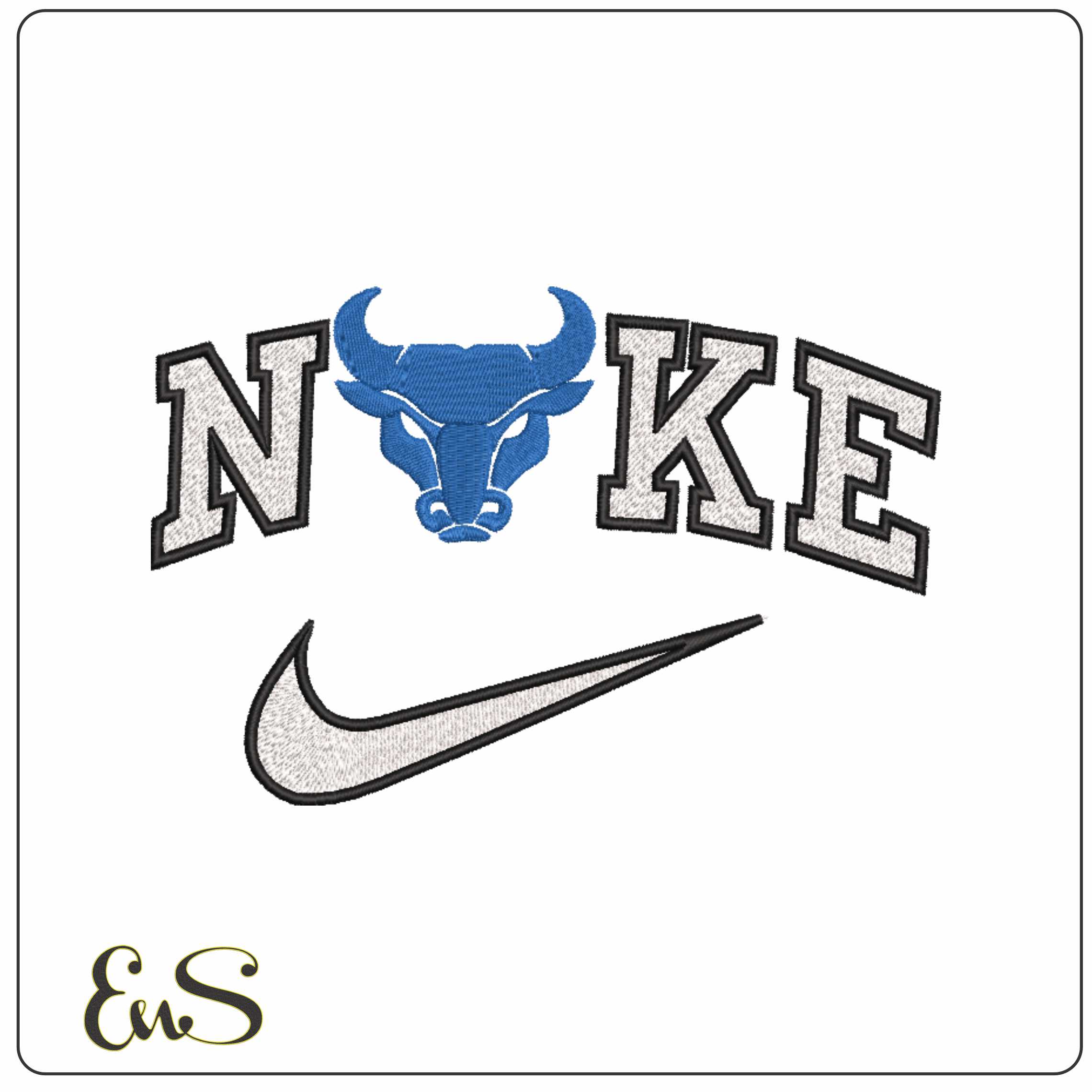 Nike Buffalo Bulls Alternative Buffalo University - Elegant embroidery design file-instant download