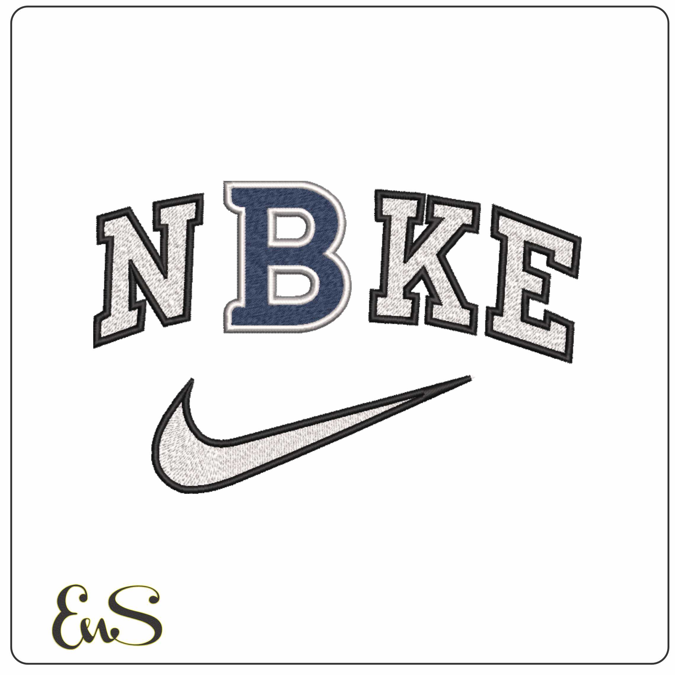 Nike Butler Bulldogs Alternative Butler University    - Elegant embroidery design file-instant download