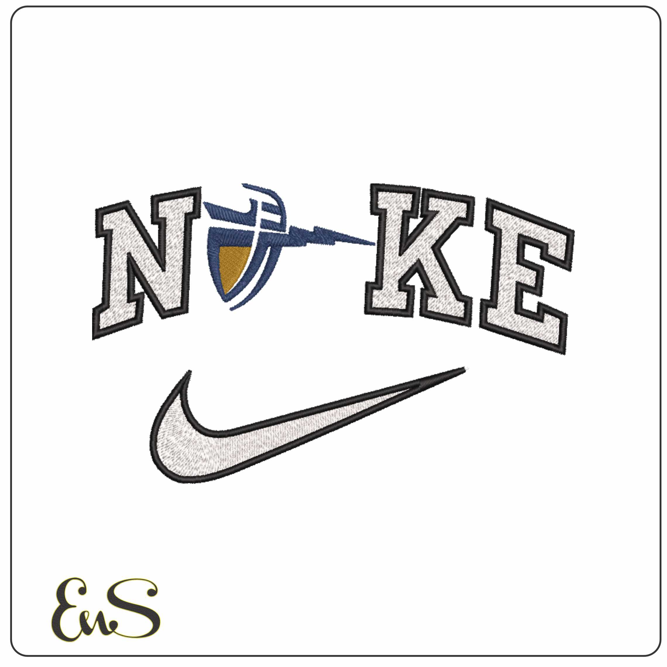 Nike California Baptist Lancers Alternative University    - Elegant embroidery design file-instant download