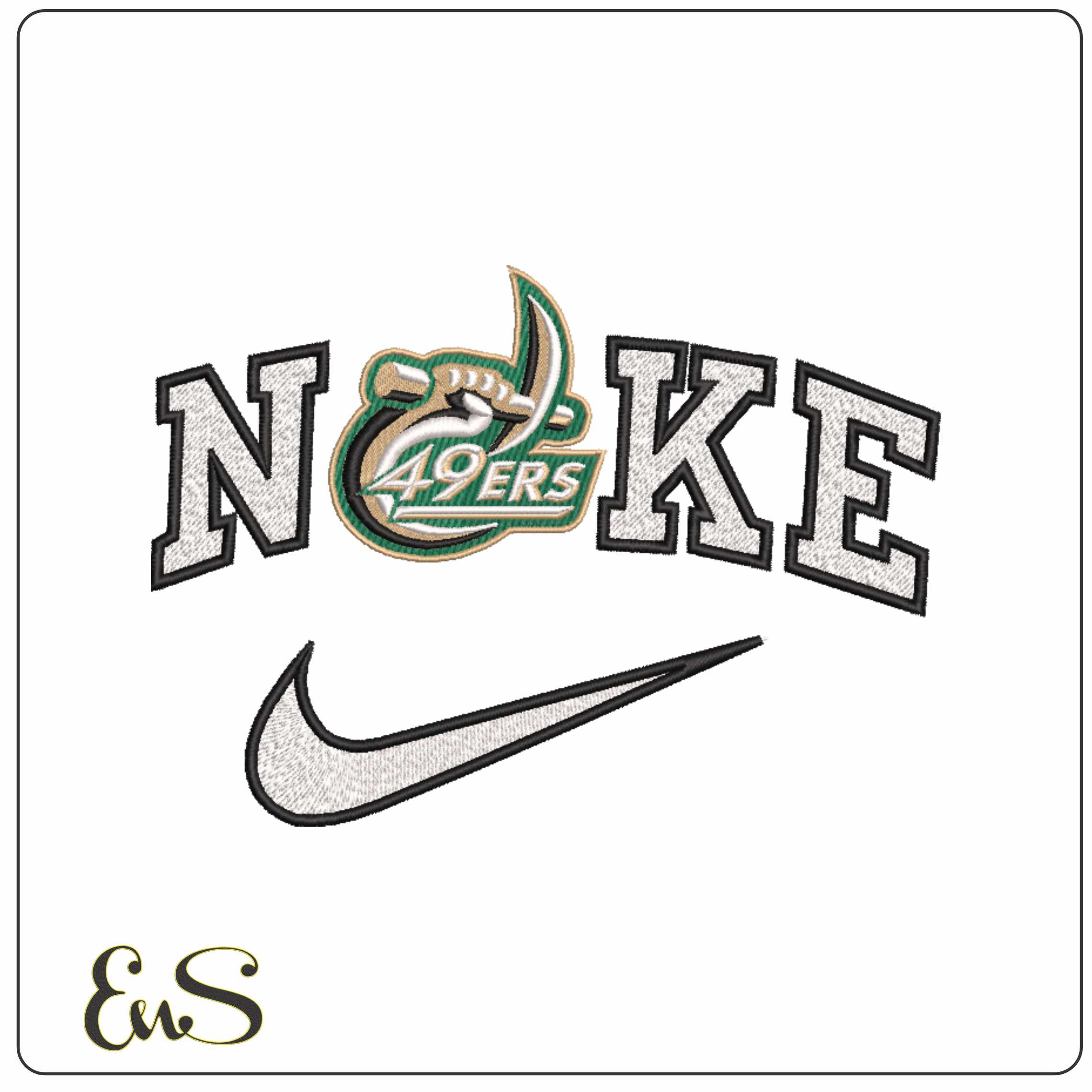 Nike Charlotte 49ers 2006 to 2020 University North Carolina    - Elegant embroidery design file-instant download