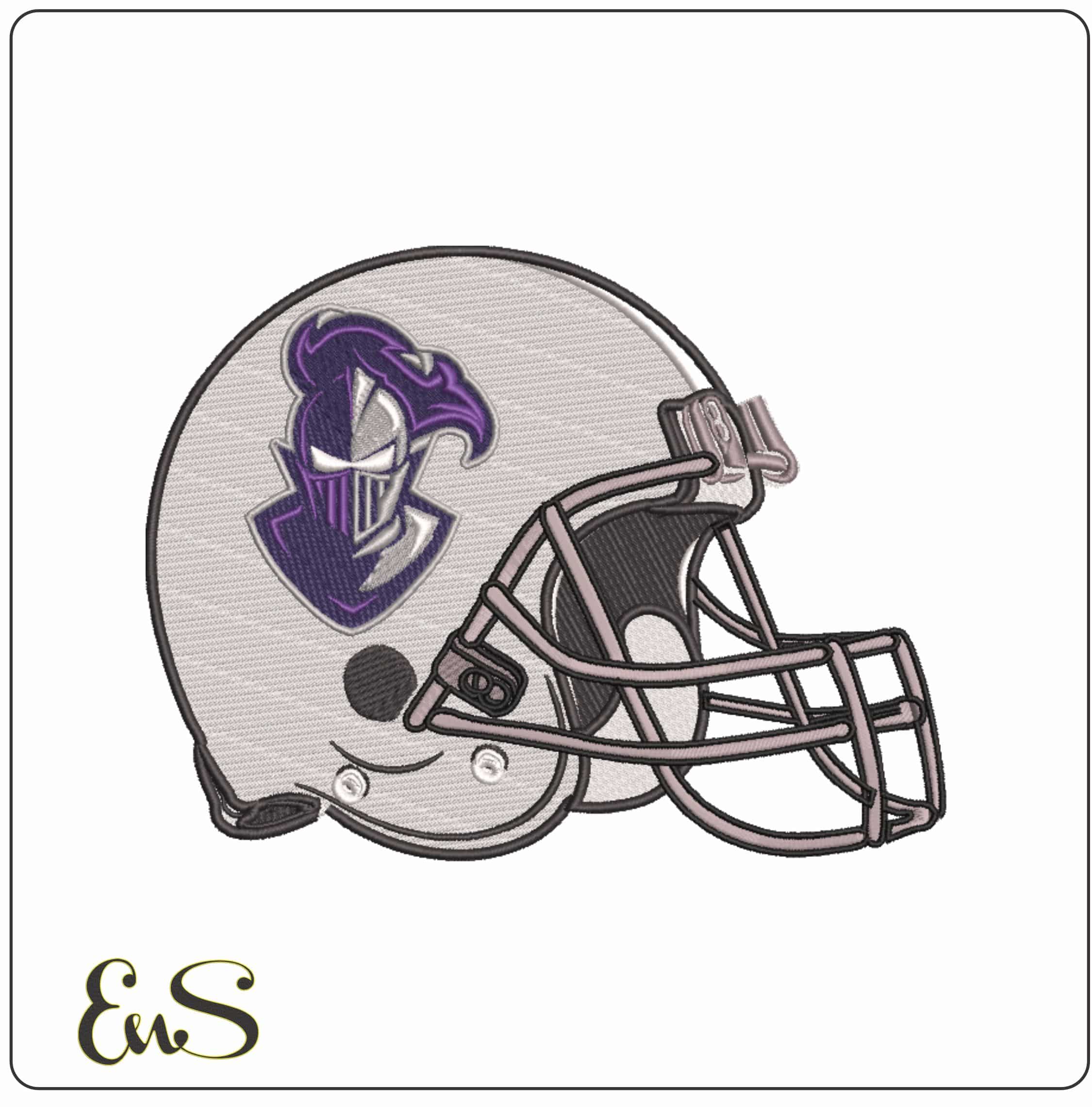 AF Helmet Furman Paladins alternate Furman University     - Elegant embroidery design file-instant download