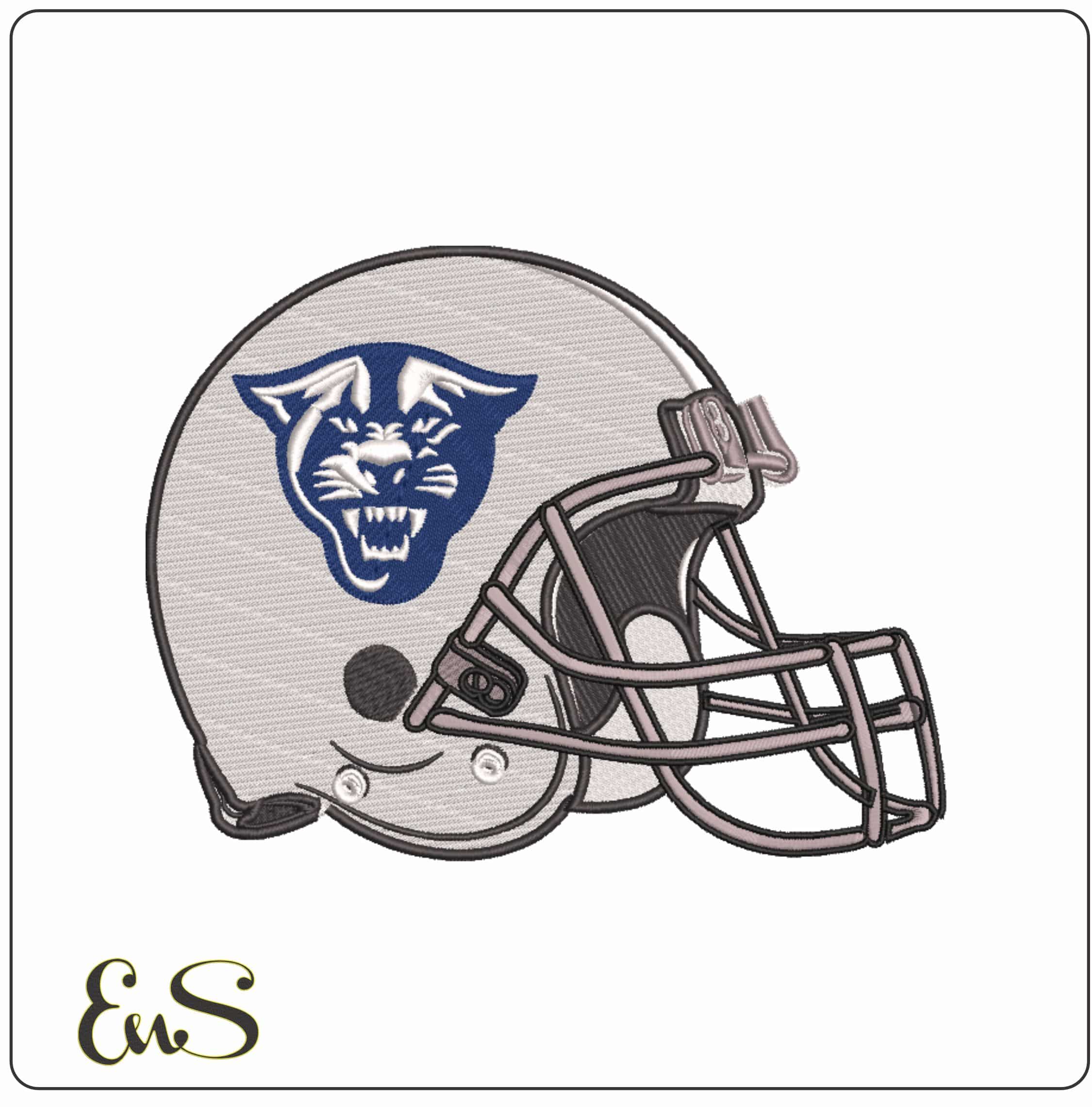 AF Helmet Georgia State Panthers Alternative University     - Elegant embroidery design file-instant download