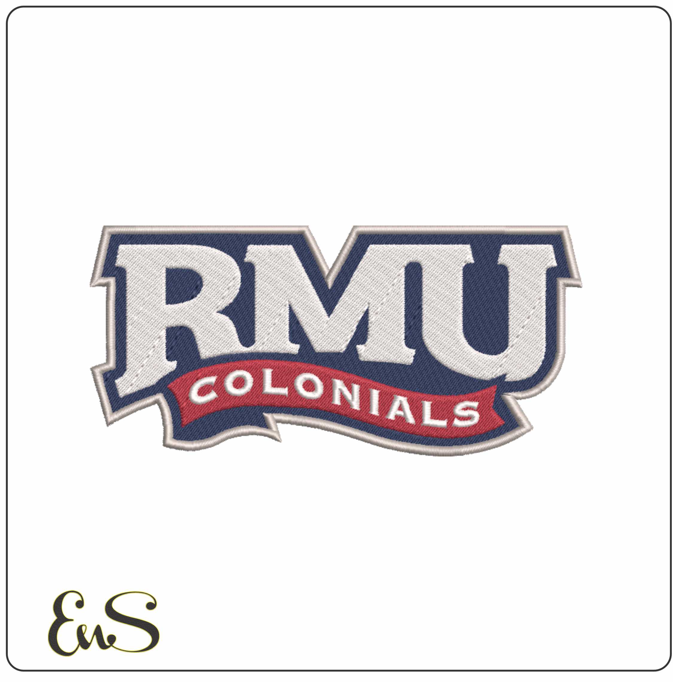 Robert Morris Colonials embroidery design - Robert Morris Colonials University men's football embroidery machine pattern embroidery file - instant download