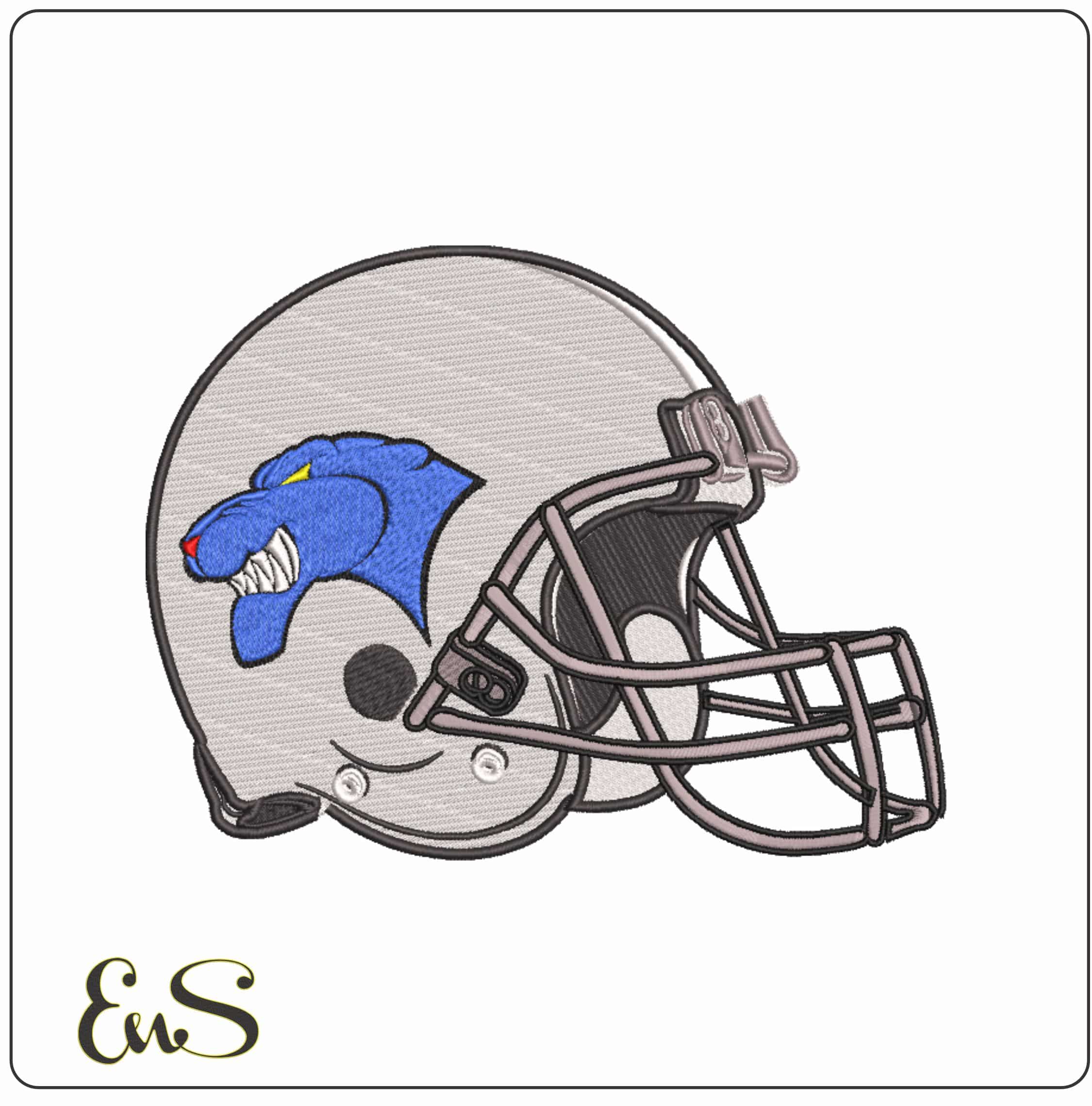 AF Helmet Georgia State Panthers Logo 2002 2009  University     - Elegant embroidery design file-instant download