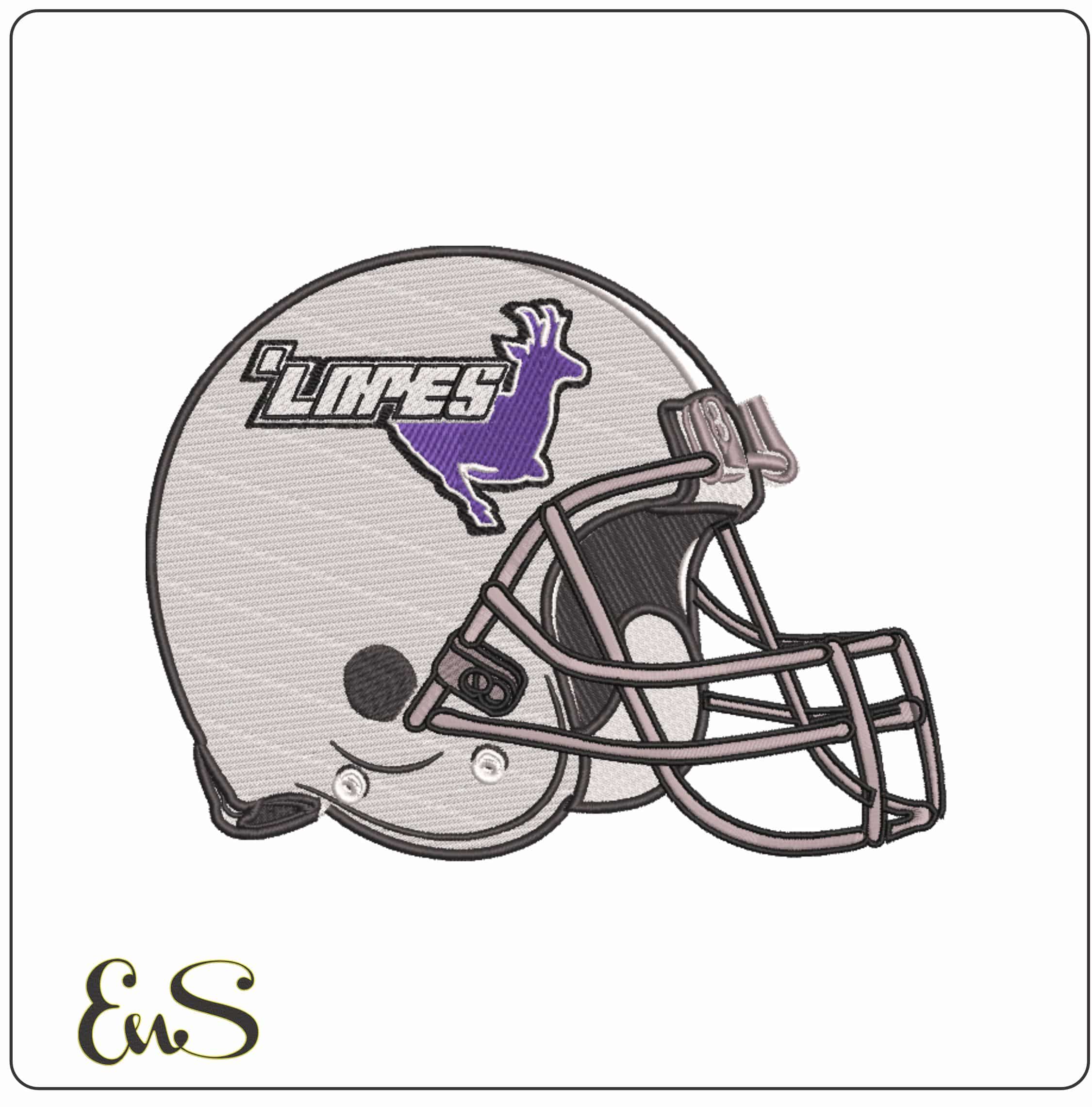 AF Helmet Grand Canyon Antelopes 1978 to 2013 University     - Elegant embroidery design file-instant download
