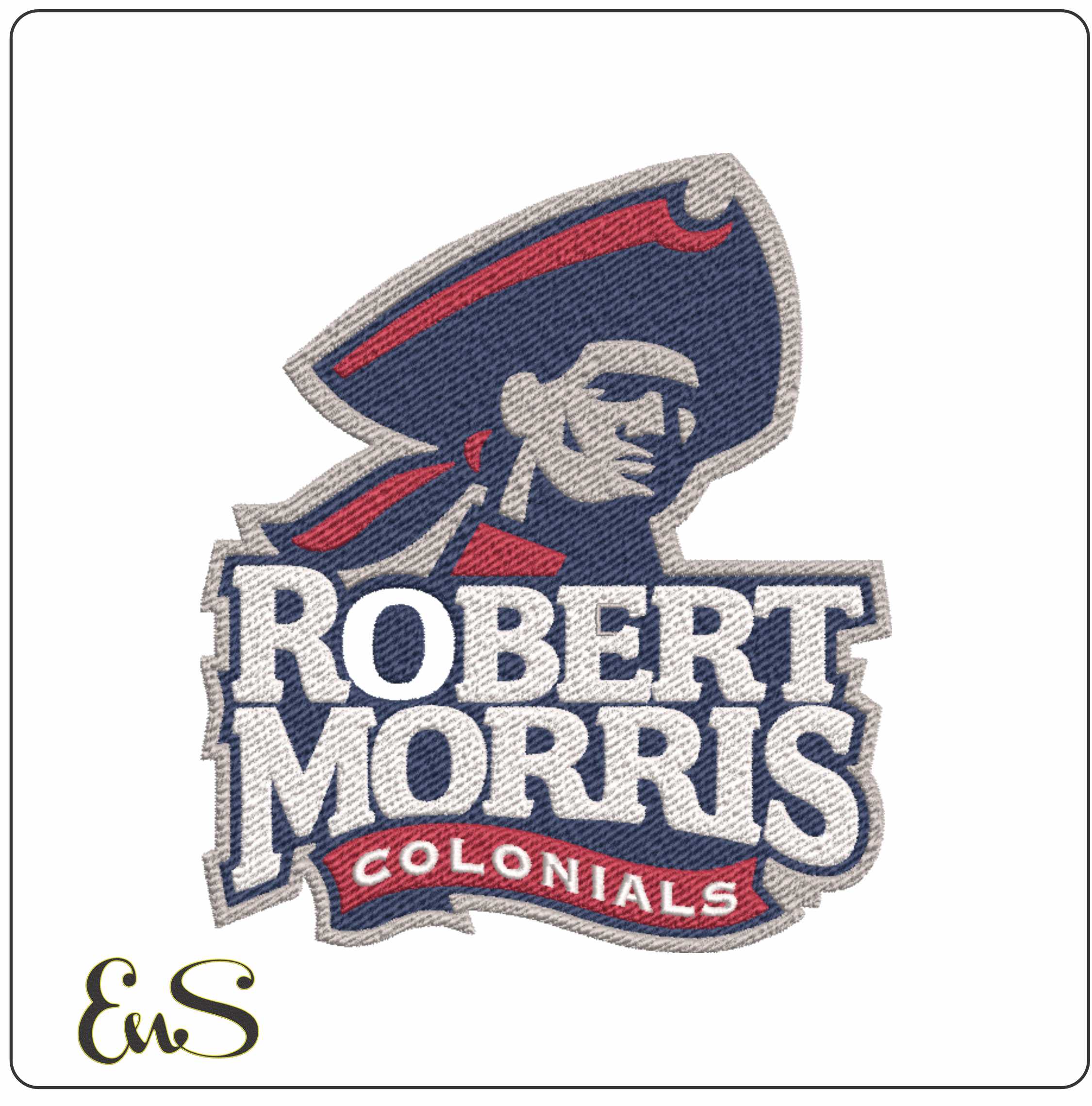 Robert Morris Colonials embroidery design - Robert Morris Colonials University men's football embroidery machine pattern embroidery file - instant download