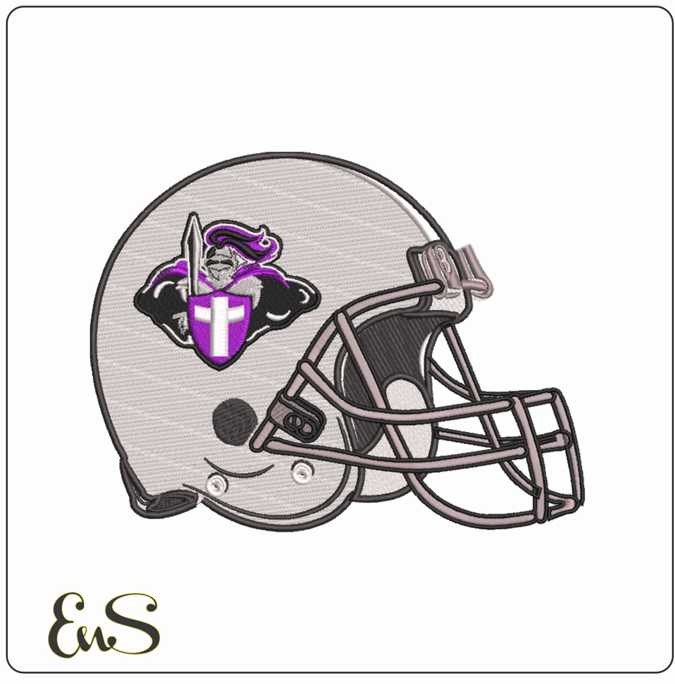 AF Helmet Holy Cross Crusaders Logo 1999  2013 College     - Elegant embroidery design file-instant download