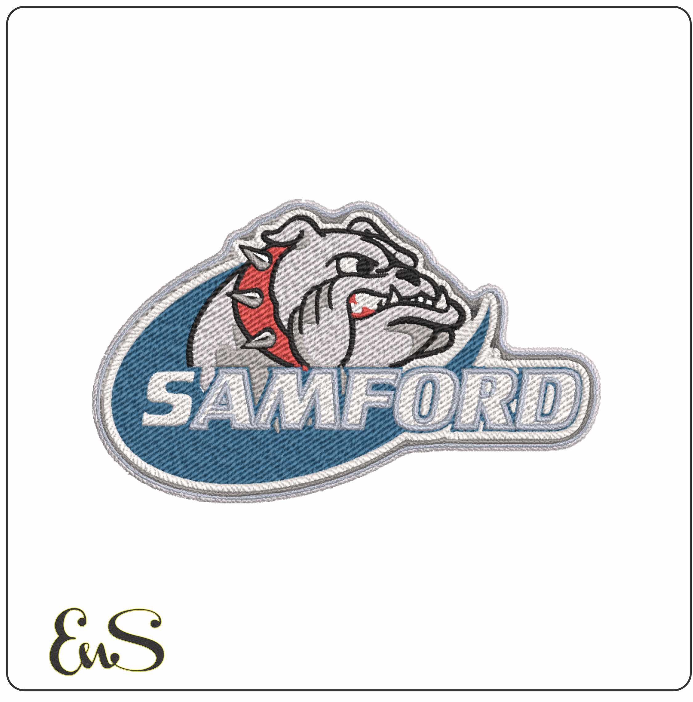 Samford Bulldog University embroidery design -Samford Bulldog University men's Football embroidery machine pattern embroidery file - instant download