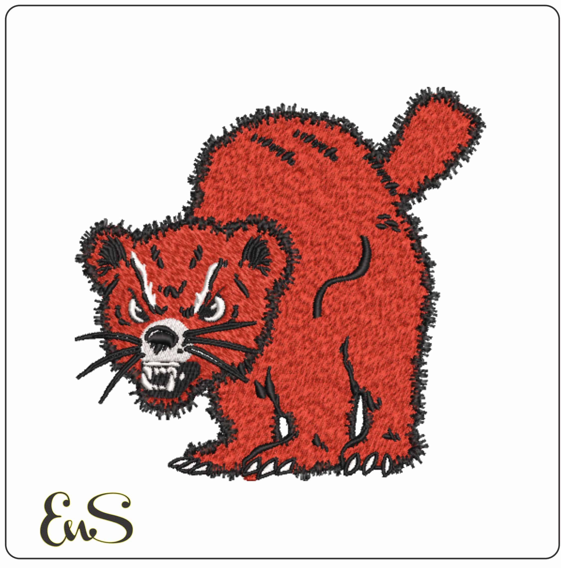 Cincinnati Bearcats Logo 1944 to 1976 University of Cincinnati   - Elegant embroidery design file-instant download