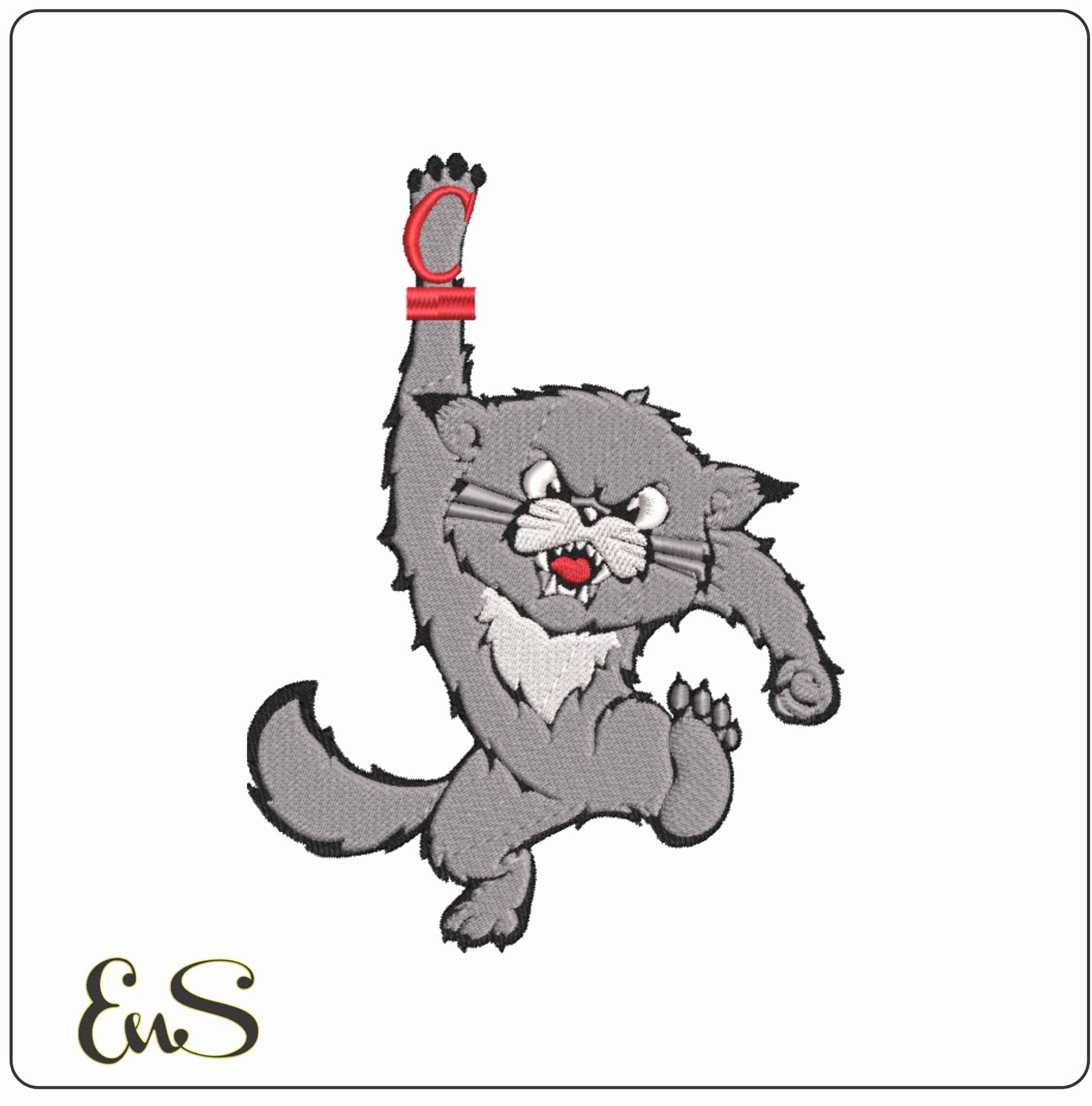 Cincinnati Bearcats Logo 1990 to 2005 University of Cincinnati   - Elegant embroidery design file-instant download