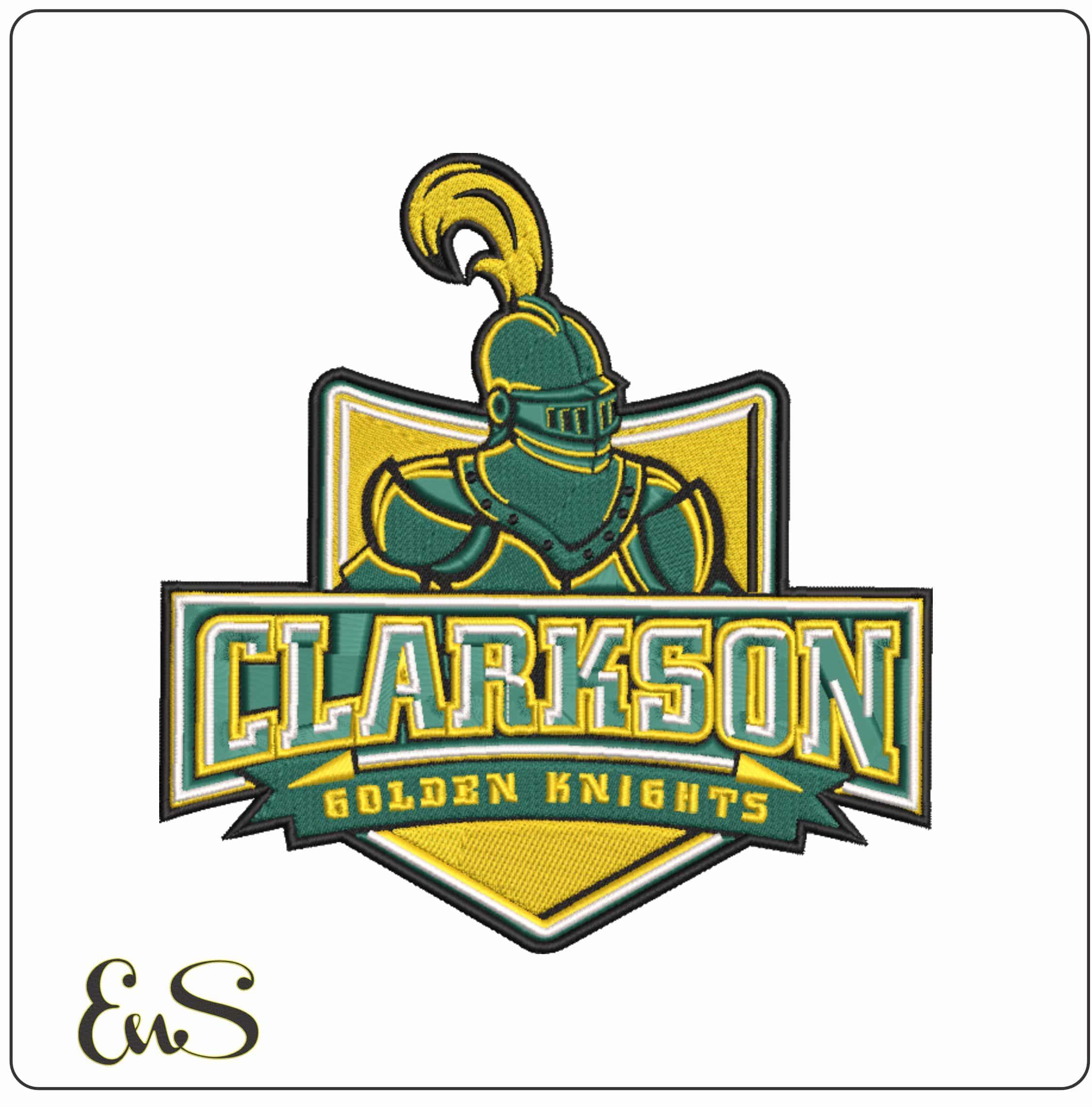 Clarkson Golden Knights 2004 on Clarkson University   - Elegant embroidery design file-instant download