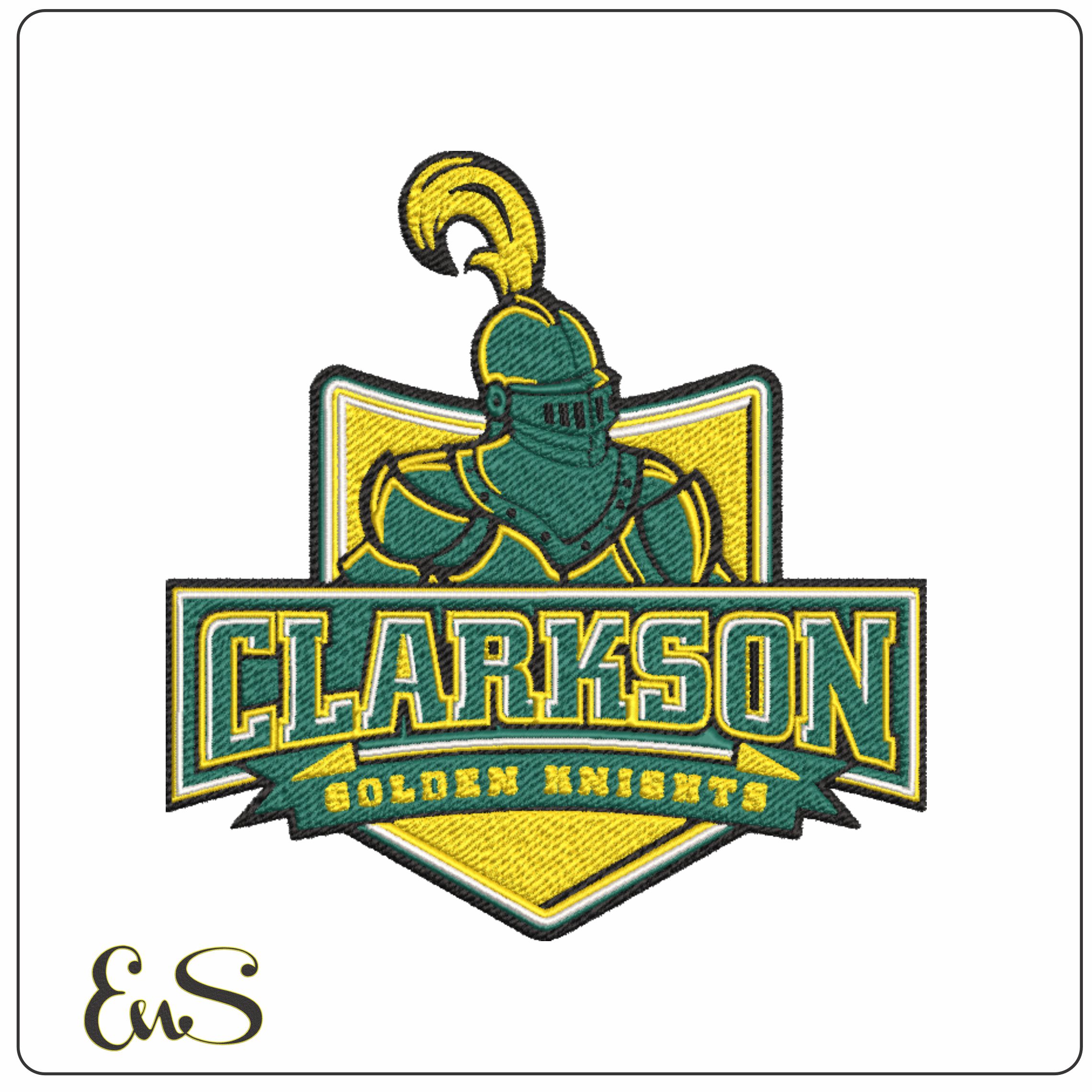 Clarkson Golden Knights 2004 on Clarkson University - Elegant embroidery design file-instant download