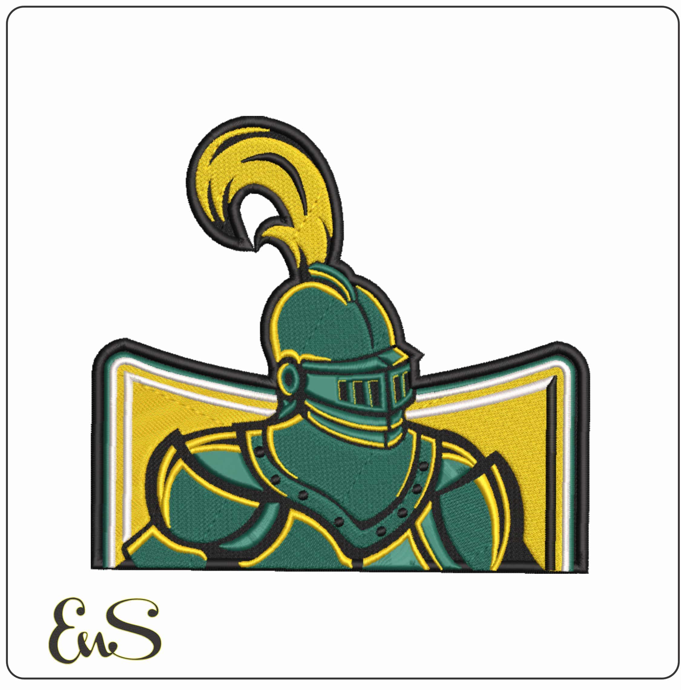 Clarkson Golden Knights Logo Clarkson University   - Elegant embroidery design file-instant download