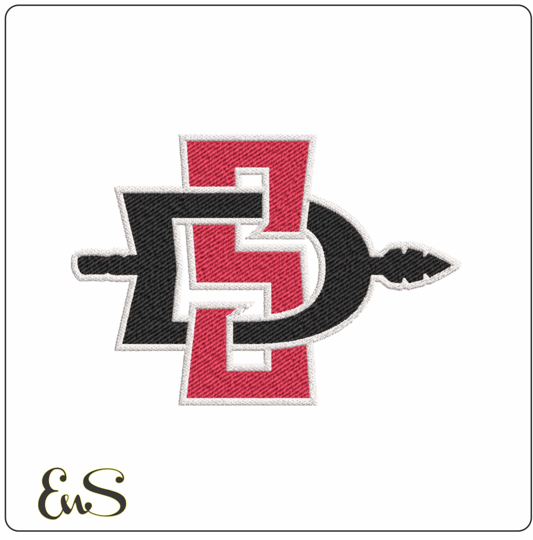 San Diego State Aztecs embroidery design -San Diego State Aztecs University men's Football embroidery machine pattern embroidery file - instant download