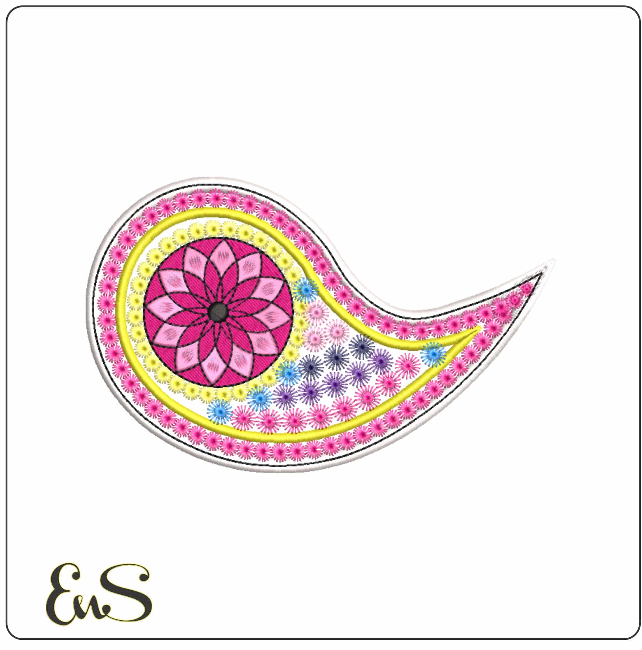Colourful Design   - Elegant embroidery design file-instant download