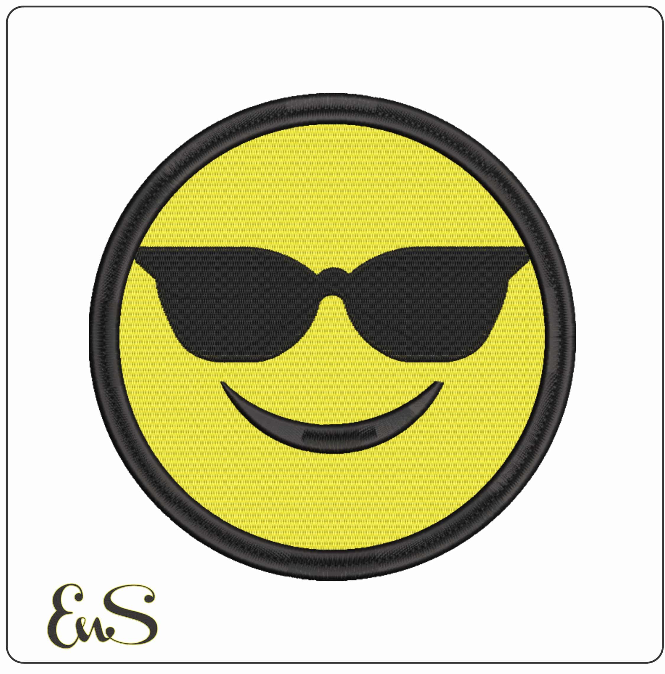Cool Emoji   - Elegant embroidery design file-instant download