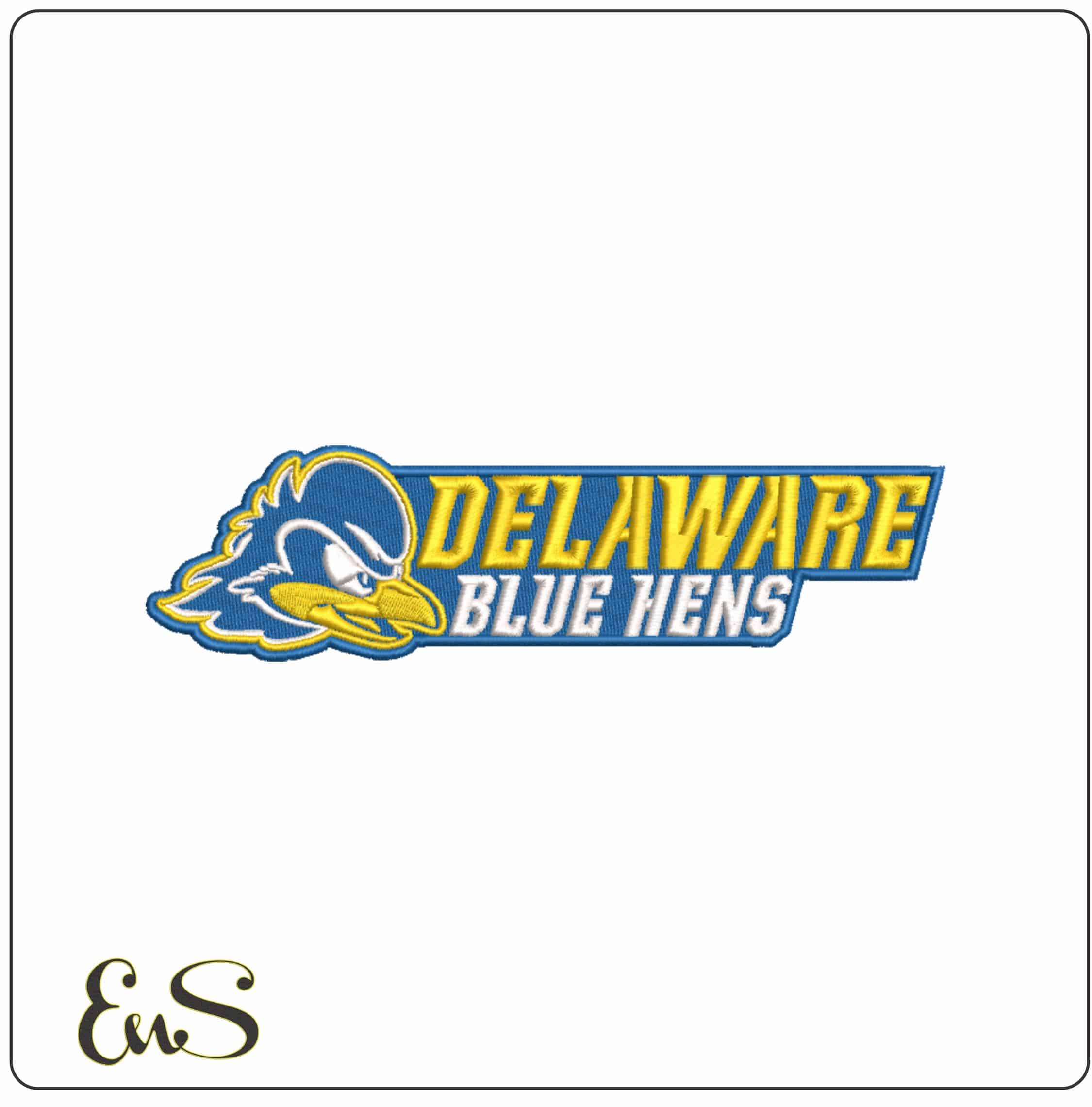 Delaware Blue Hens 2018 on University of Delaware   - Elegant embroidery design file-instant download