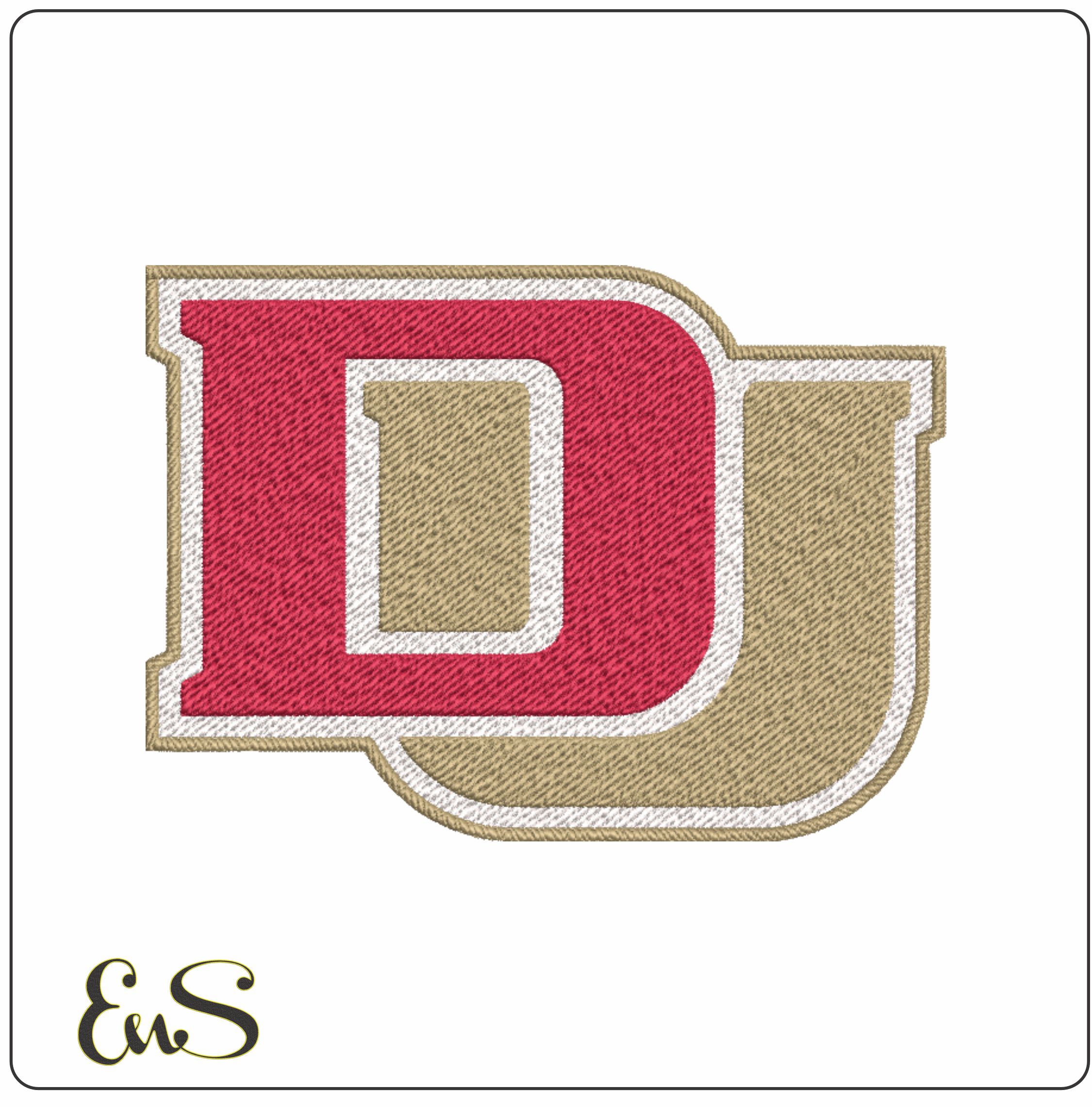 Denver Pioneers 2022 on University of Denver   - Elegant embroidery design file-instant download