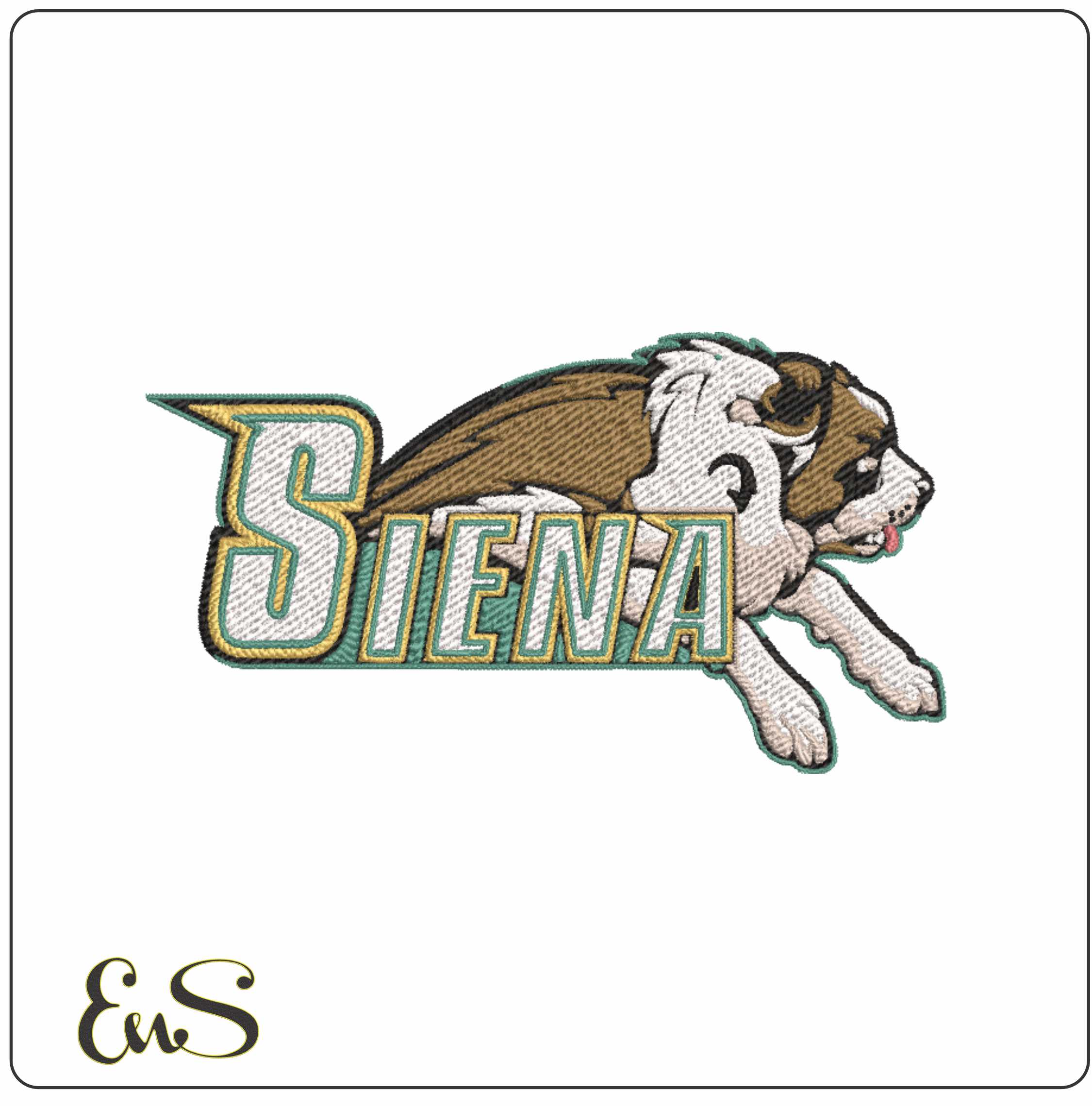 Siena Saints embroidery design -Siena Saints University men's basketball embroidery machine pattern embroidery file - instant download