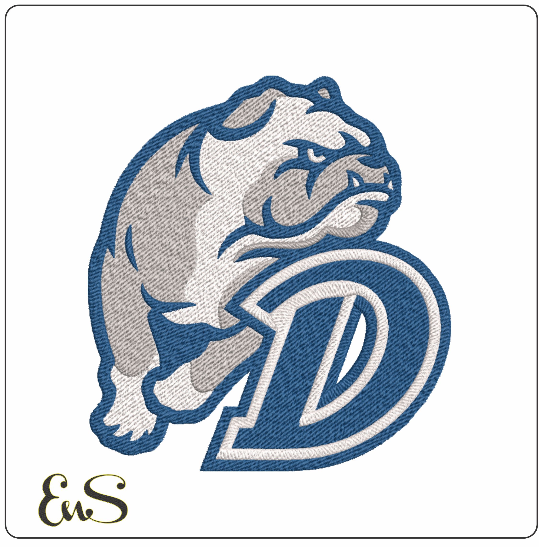 Drake Bulldogs Alternative 2015 on Drake University - Elegant embroidery design file-instant download