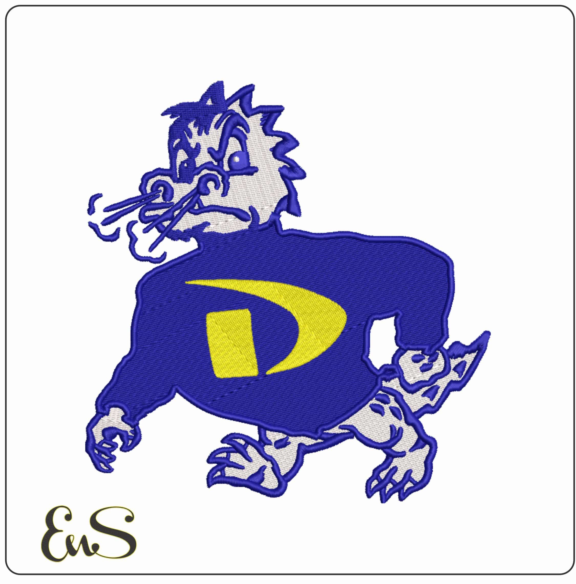 Drexel Dragons 1967 to 1999 Drexel University  - Elegant embroidery design file-instant download
