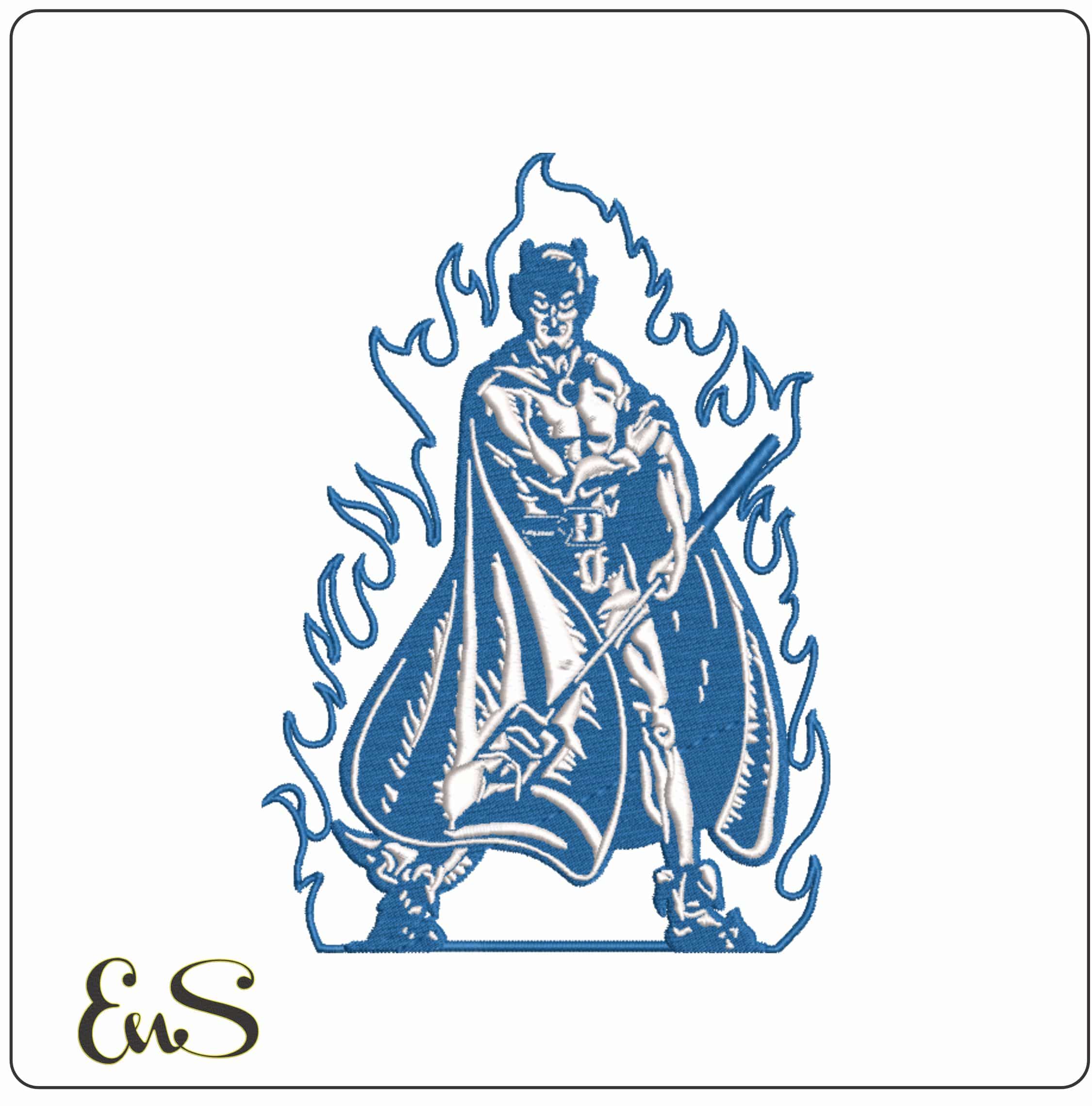Duke Blue Devils Alternate Logo Duke University  - Elegant embroidery design file-instant download
