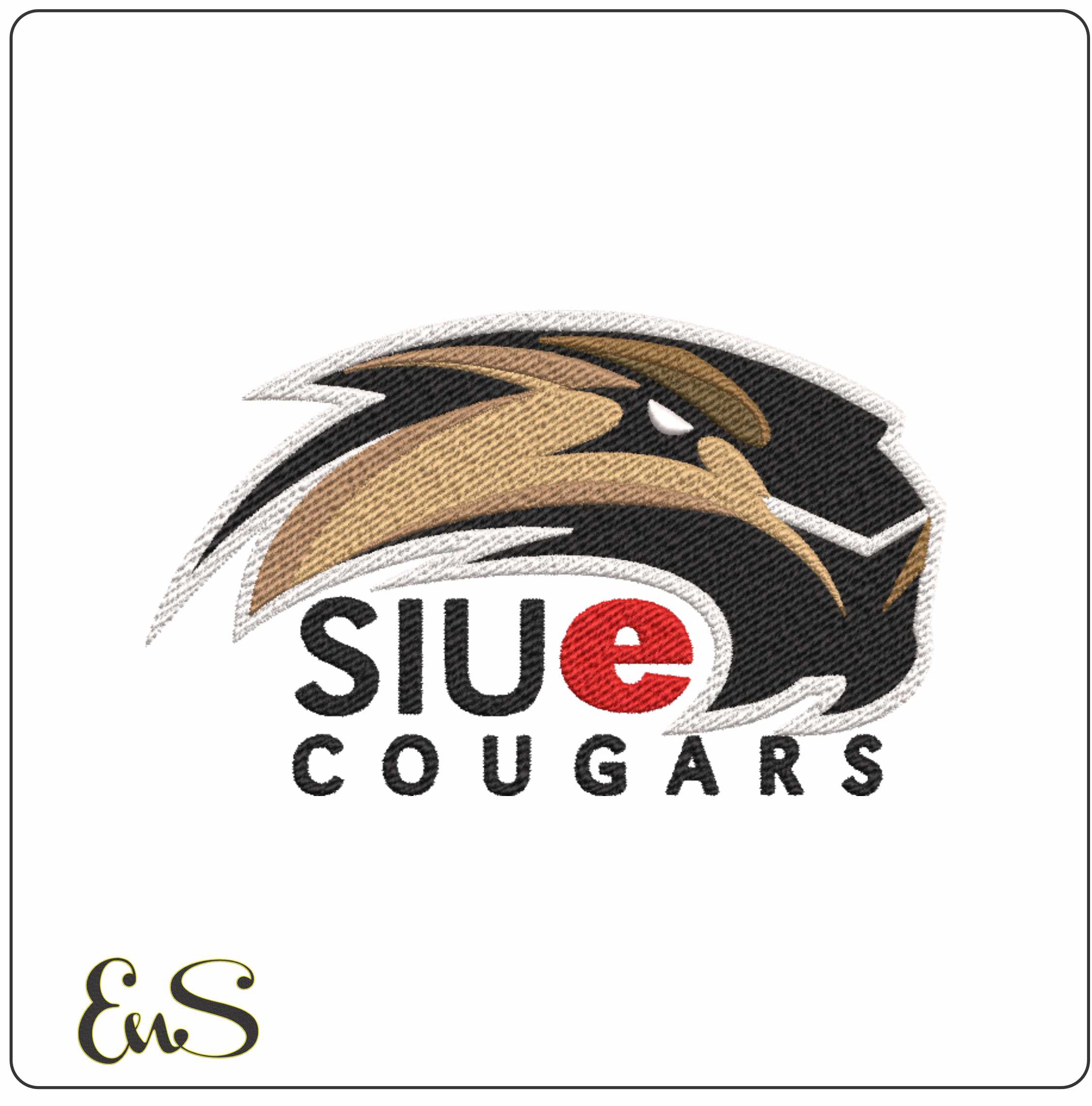 SIU Edwardsville Cougars embroidery design -SIU Edwardsville Cougars University men's basketball embroidery machine pattern embroidery file - instant download