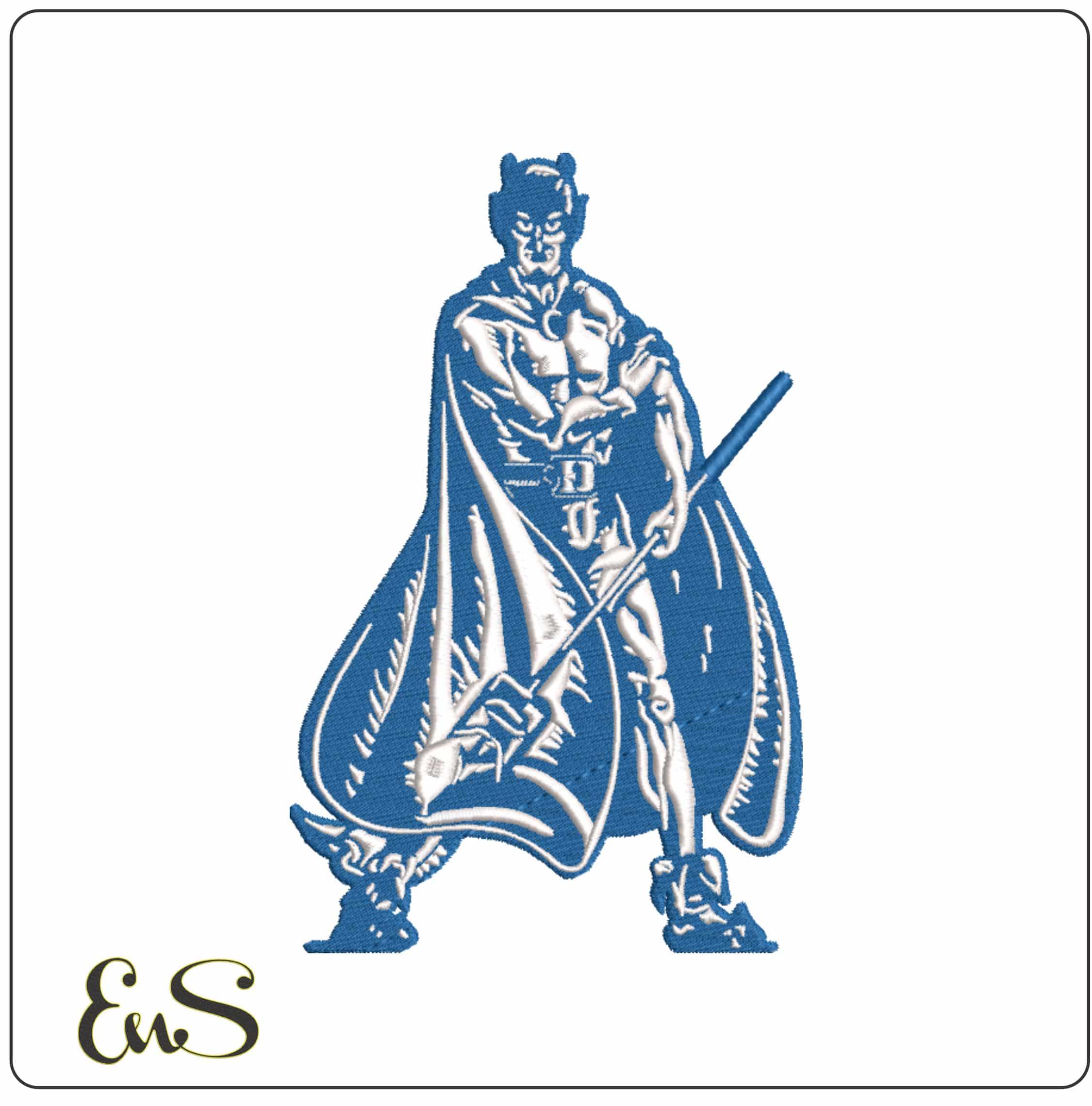 Duke Blue Devils no Flame Alternate Logo Duke University  - Elegant embroidery design file-instant download