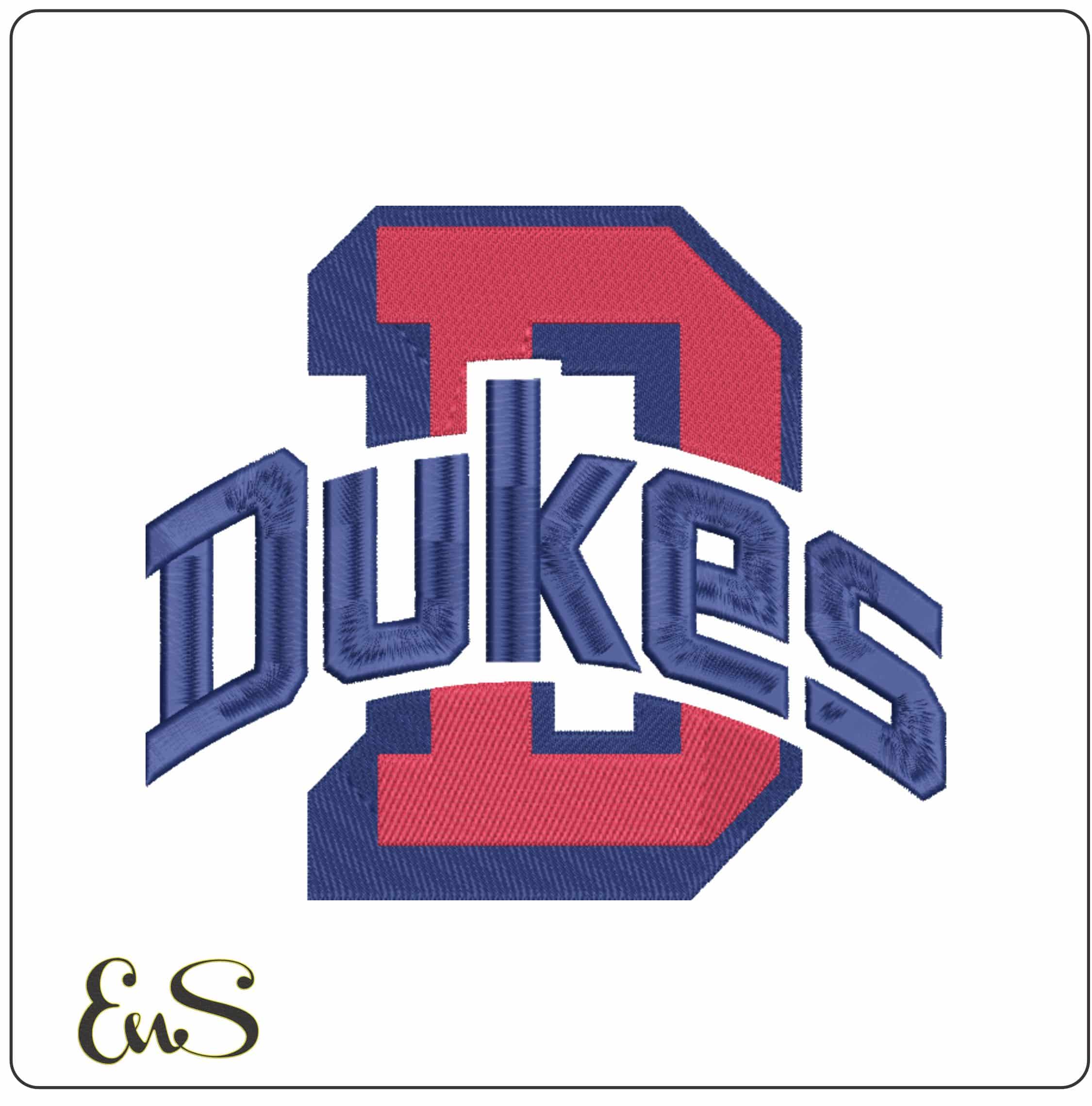 Duquesne Dukes 1990 to 1998 Duquesne University  - Elegant embroidery design file-instant download