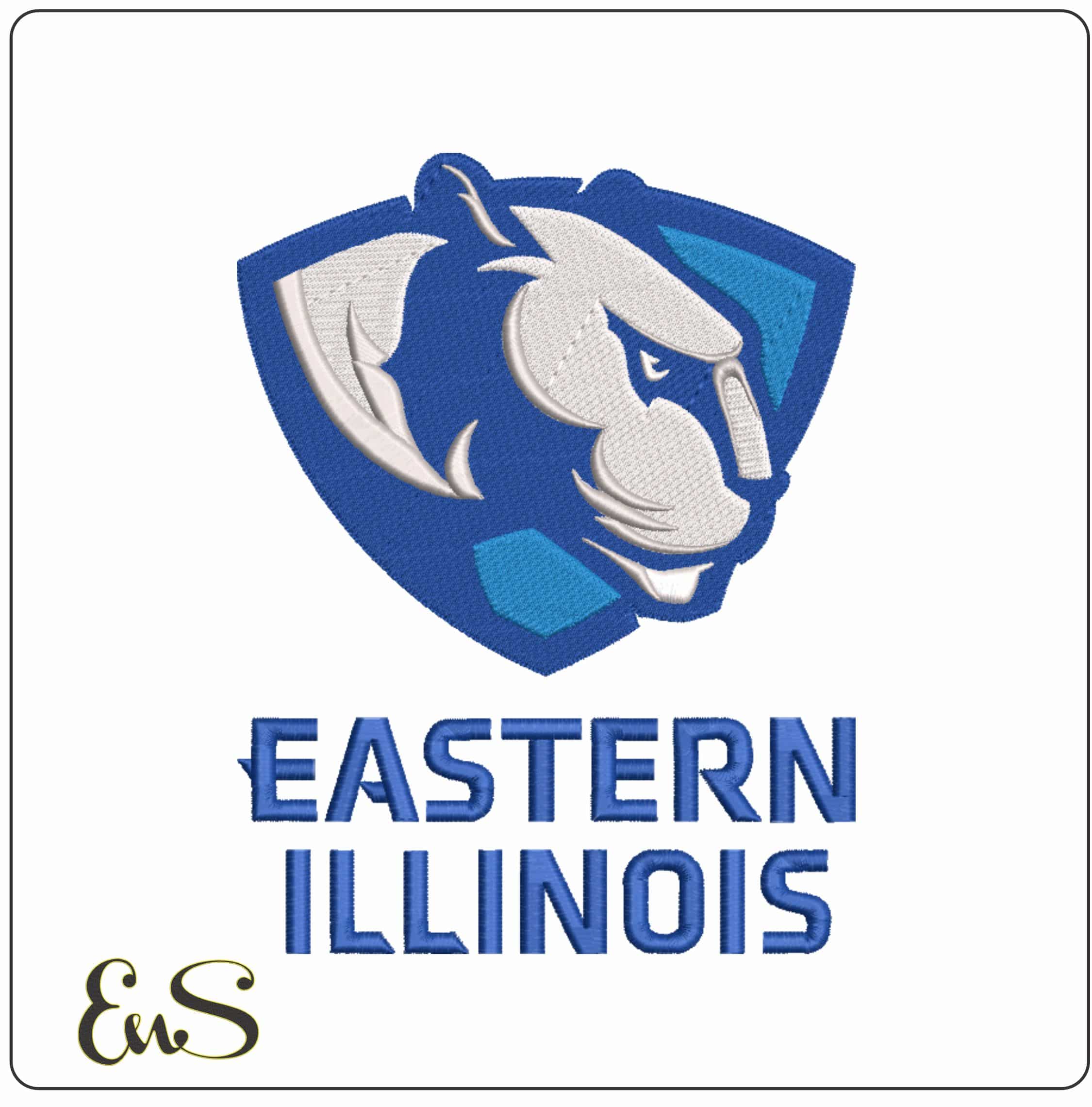 Eastern Illinois Panthers Stack 2015 University - Elegant embroidery design file-instant download