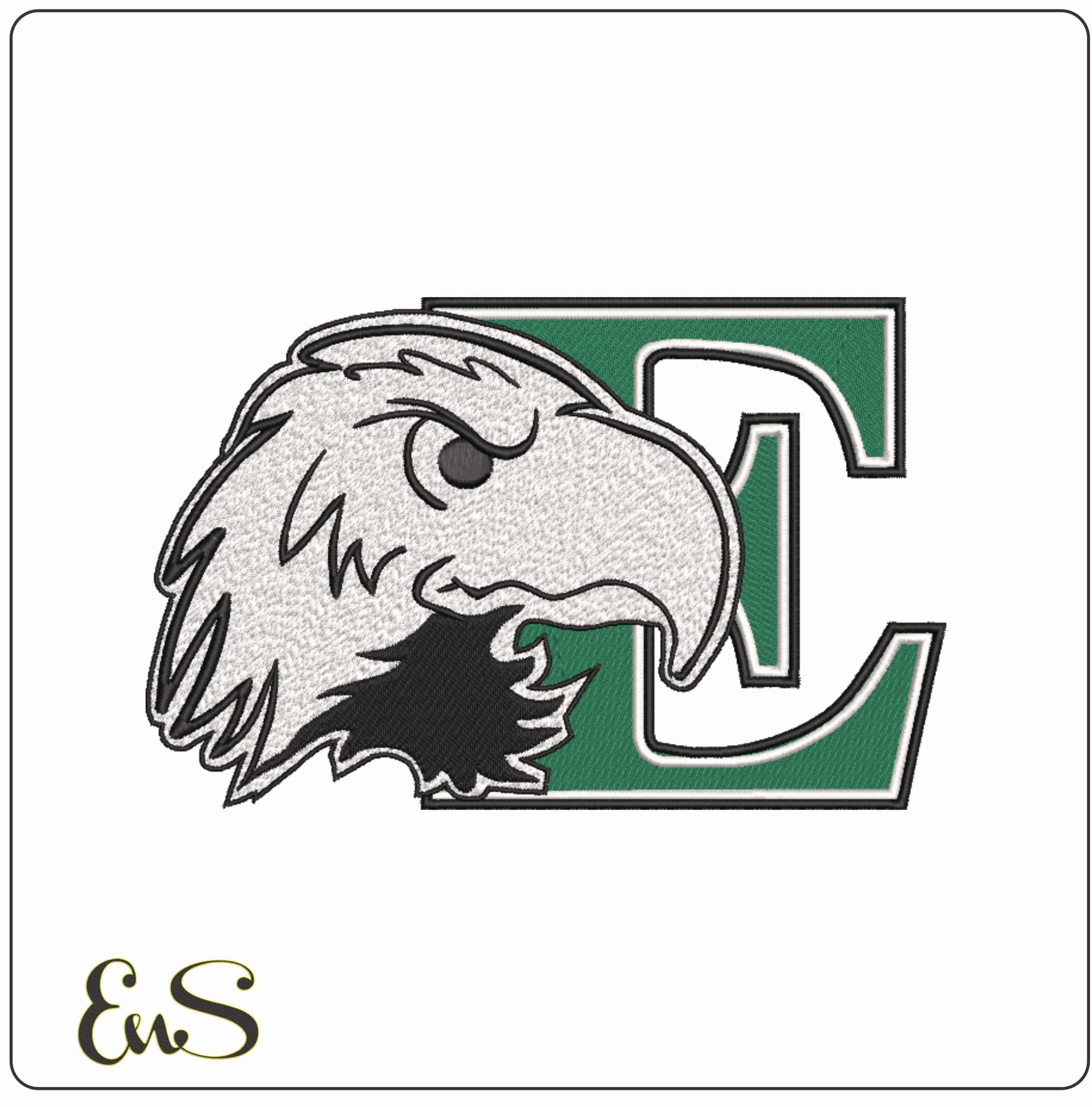 Eastern Michigan Eagles Allternative  University  - Elegant embroidery design file-instant download