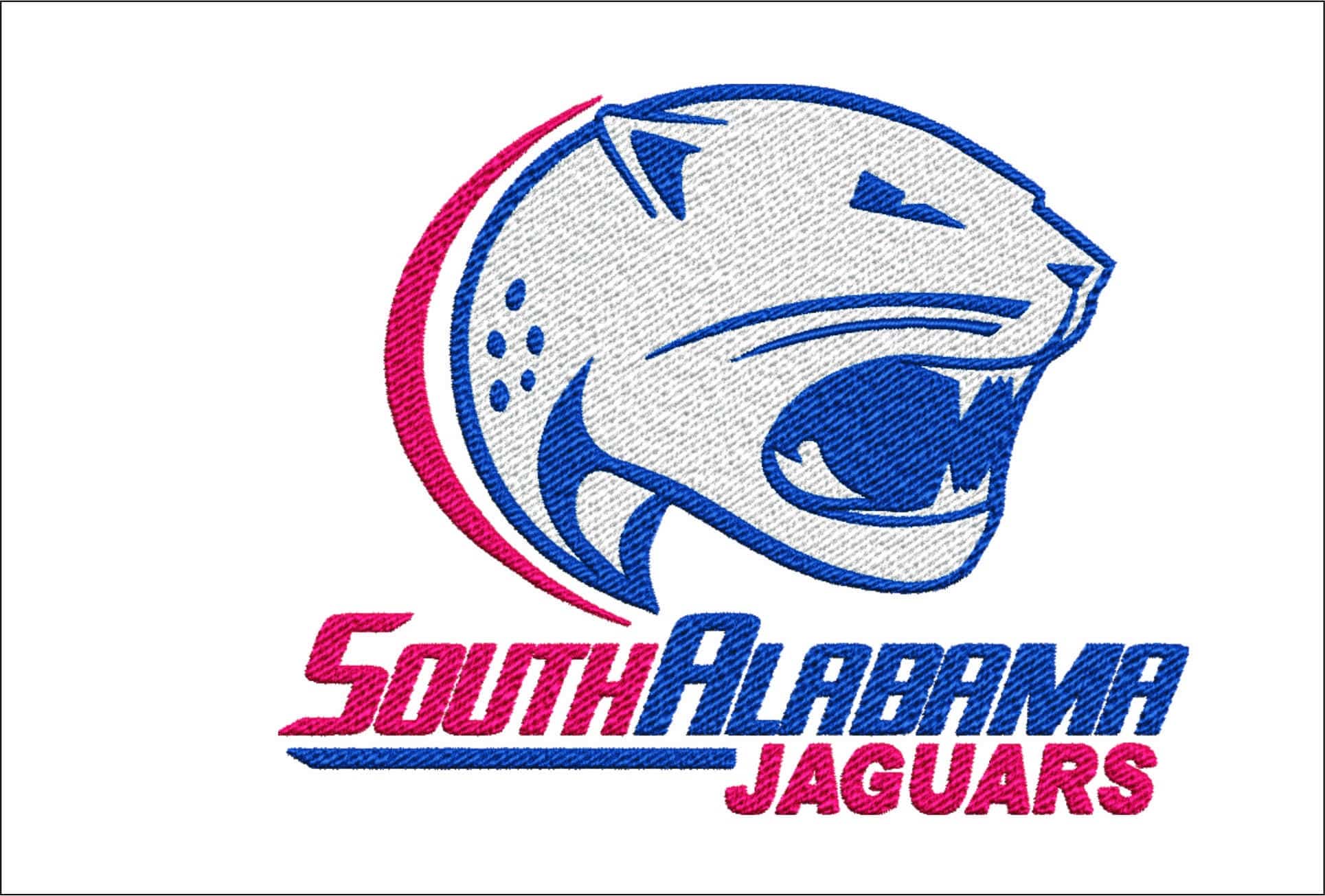 South Alabama Jaguars embroidery design -South Alabama Jaguars University men's football embroidery machine pattern embroidery file - instant download
