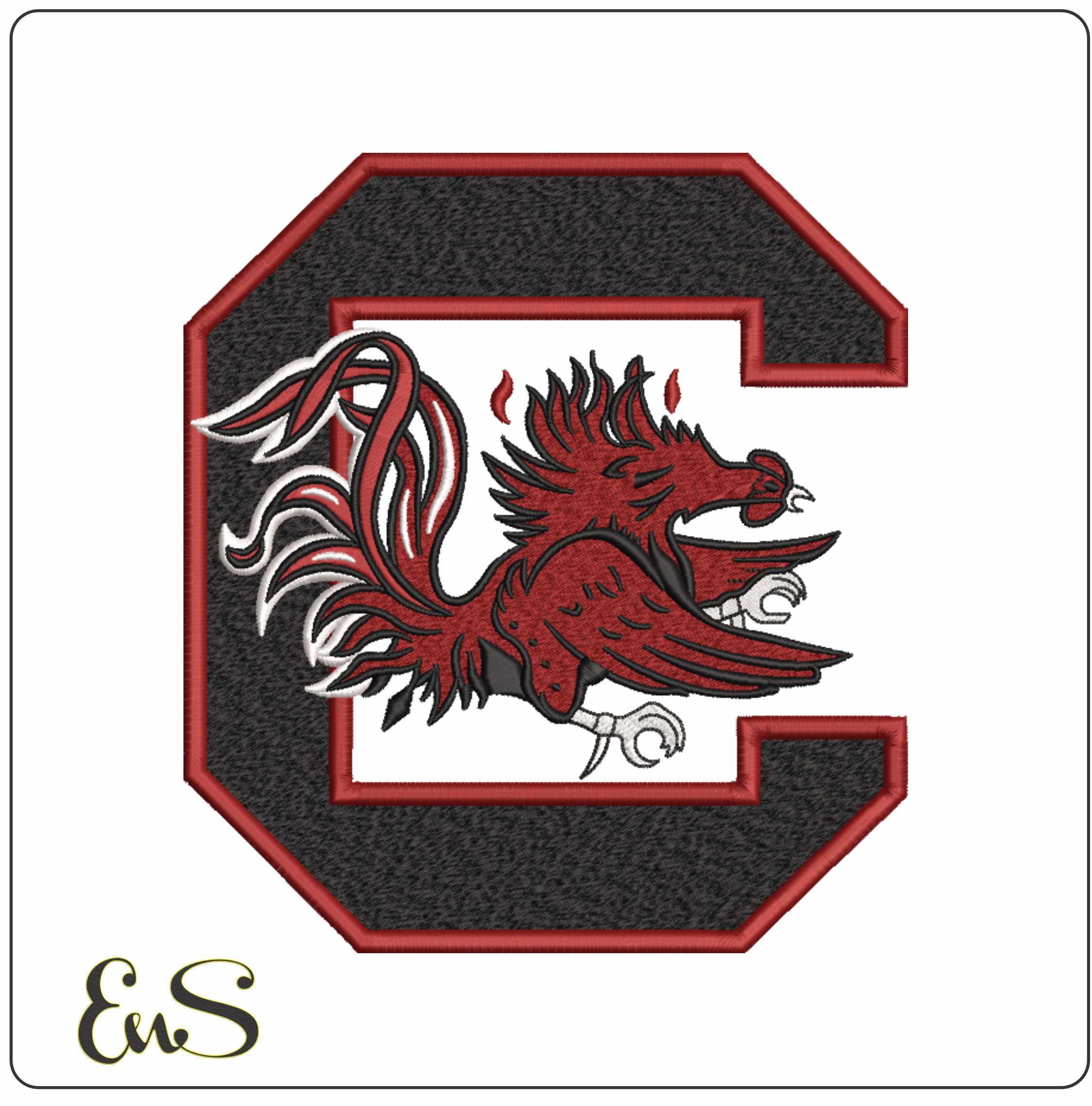 South Carolina Gamecocks embroidery design -South Carolina Gamecocks University men's football embroidery machine pattern embroidery file - instant download