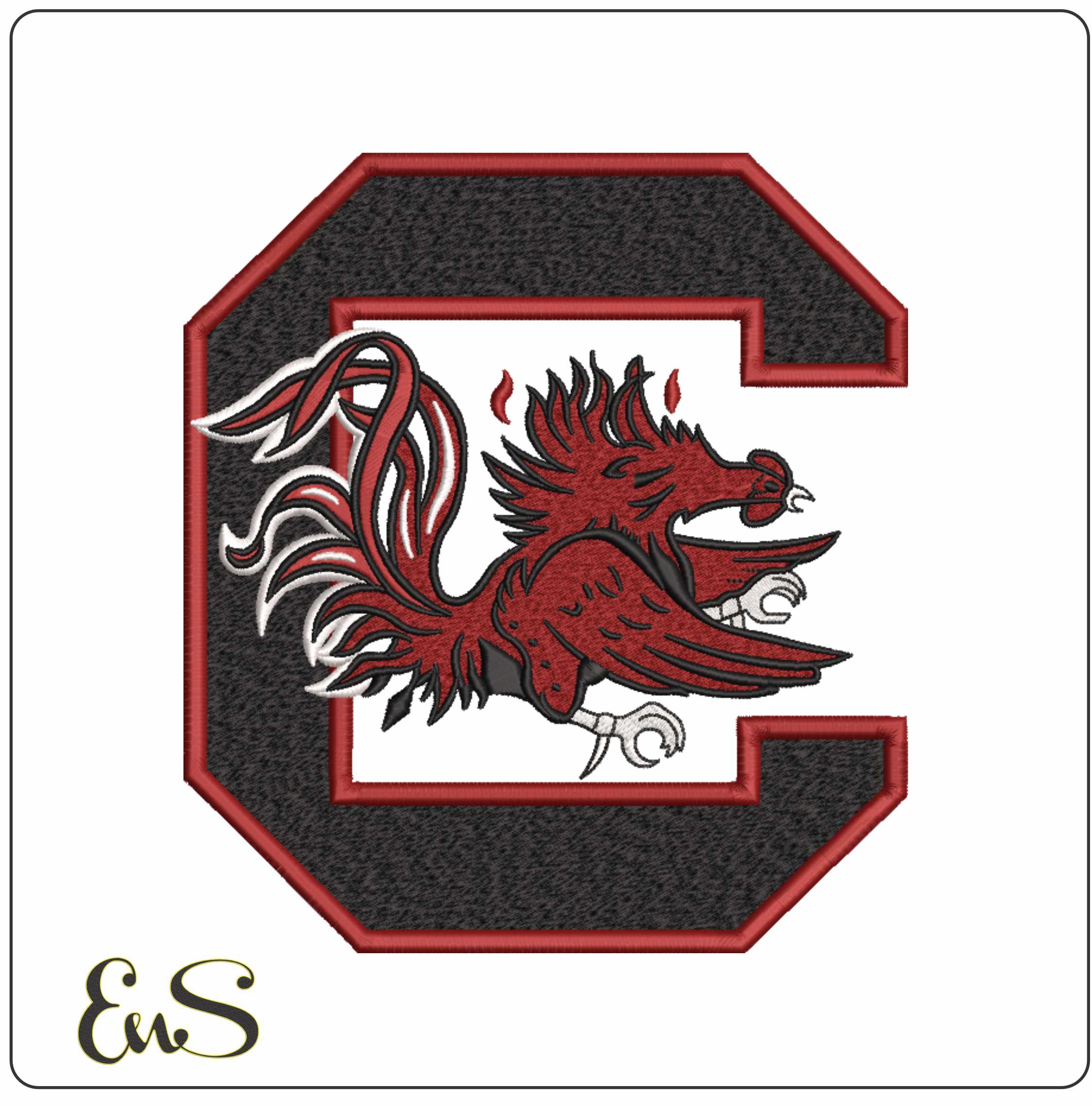 South Carolina Gamecocks embroidery design -South Carolina Gamecocks University men's football embroidery machine pattern embroidery file - instant download