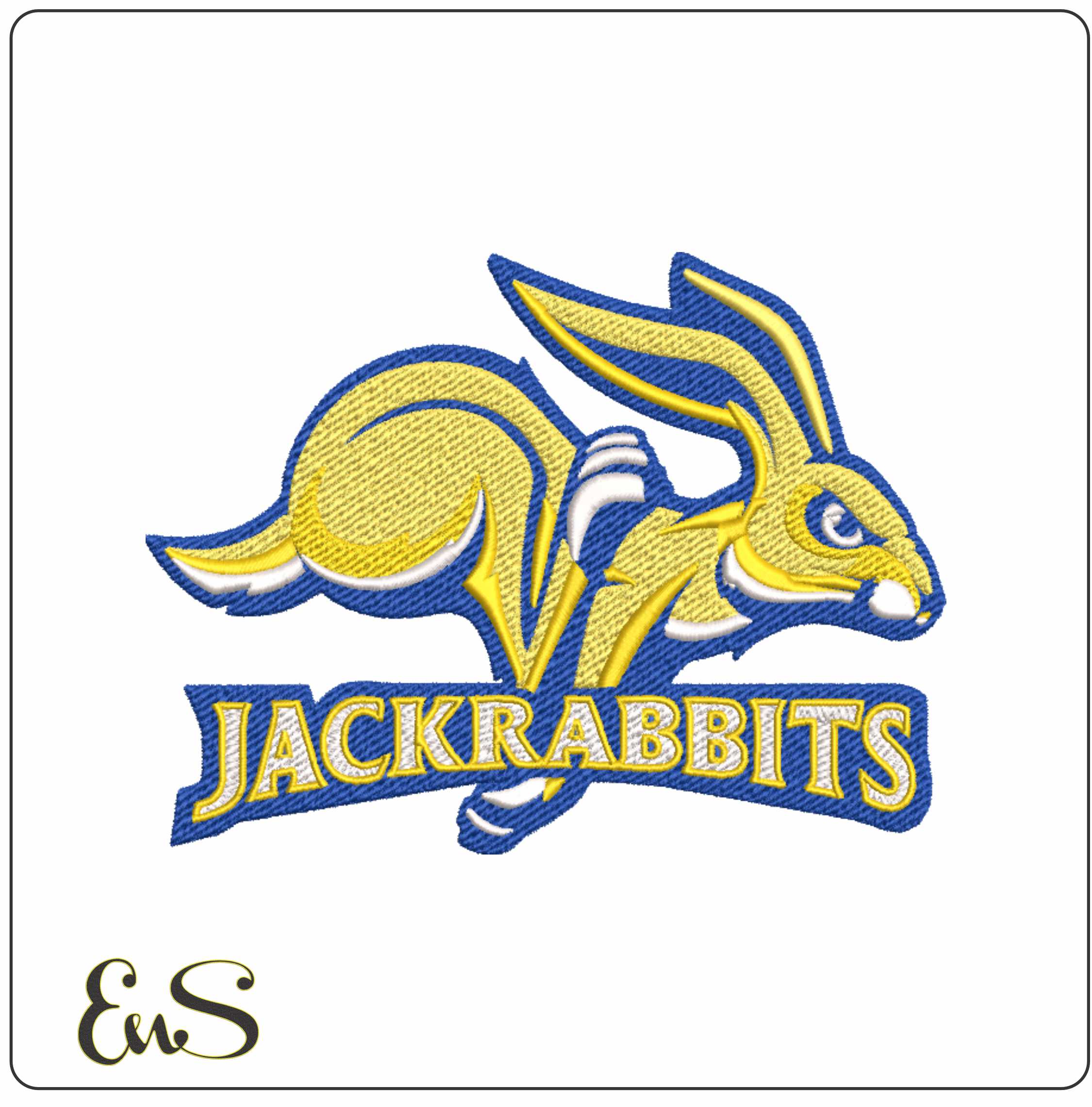South Dakota State Jackrabbits embroidery design -South Dakota State Jackrabbits University men's football embroidery machine pattern embroidery file - instant download
