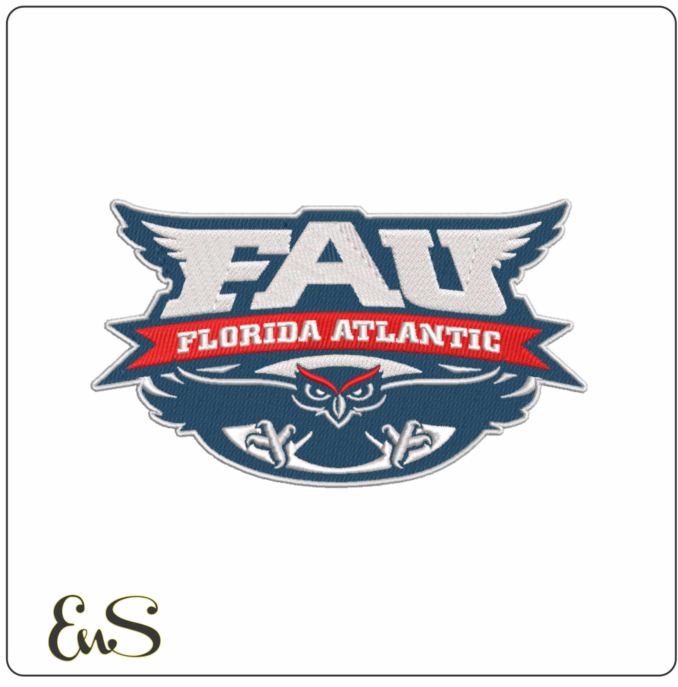 Florida Atlantic Owls 2005 to 2018 Florida Atlantic University - Elegant embroidery design file-instant download