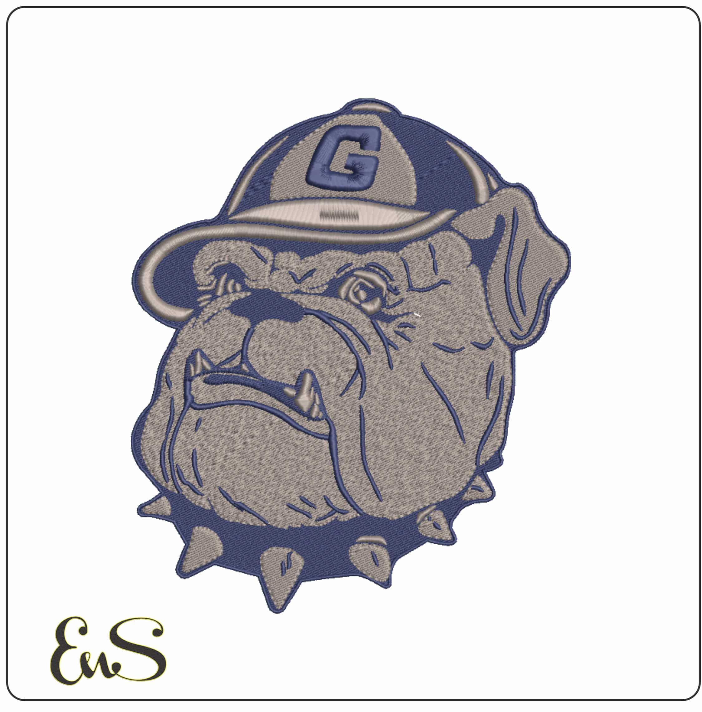 Georgetown Hoyas 1985 to 1995 Georgetown University - Elegant embroidery design file-instant download